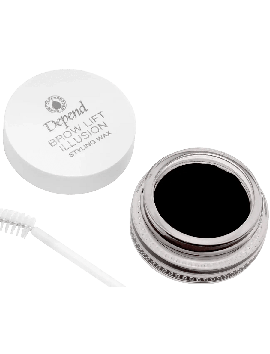 Depend Cosmetic - PE Brow Illusion Wax D.Brown SE/NO/DK - silmad ja kulmud - d.brown - 1