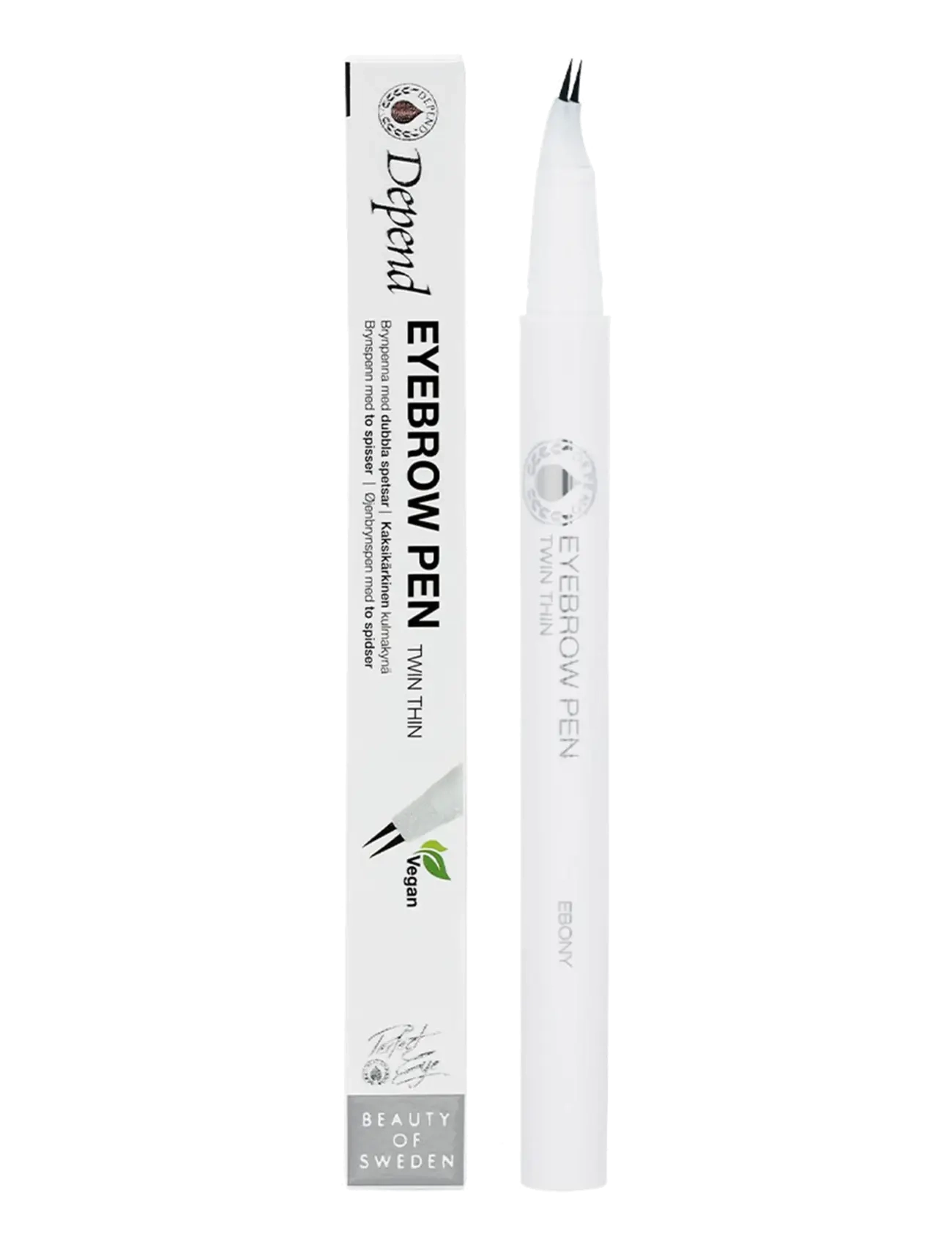 Depend Cosmetic Perfect Eye Eyebrowpen - Smink - EBONY / black