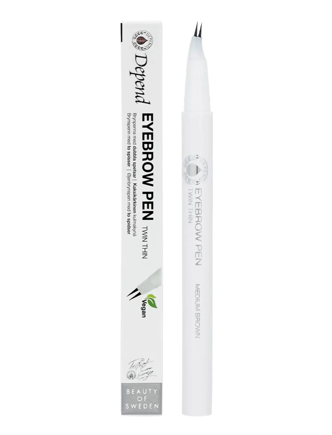 Depend Cosmetic Perfect Eye Eyebrowpen - Meik - MEDIUMBROWN / brown
