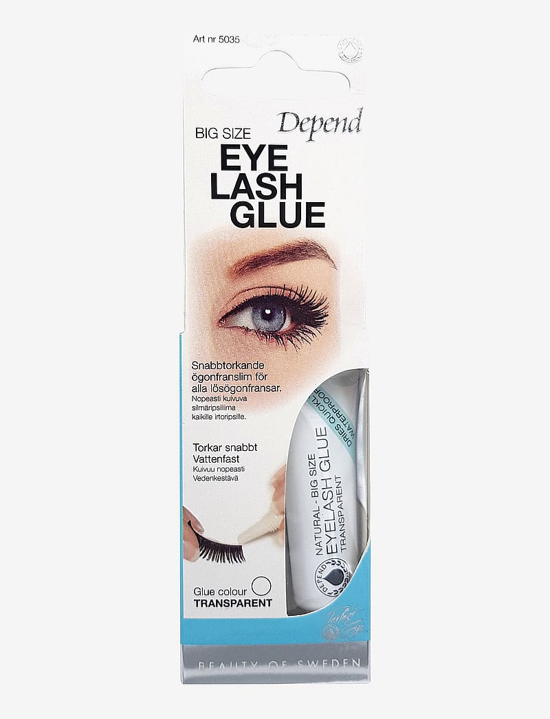Depend Cosmetic - Eyelash glue natural -big size - makeup - natural -big size - 0