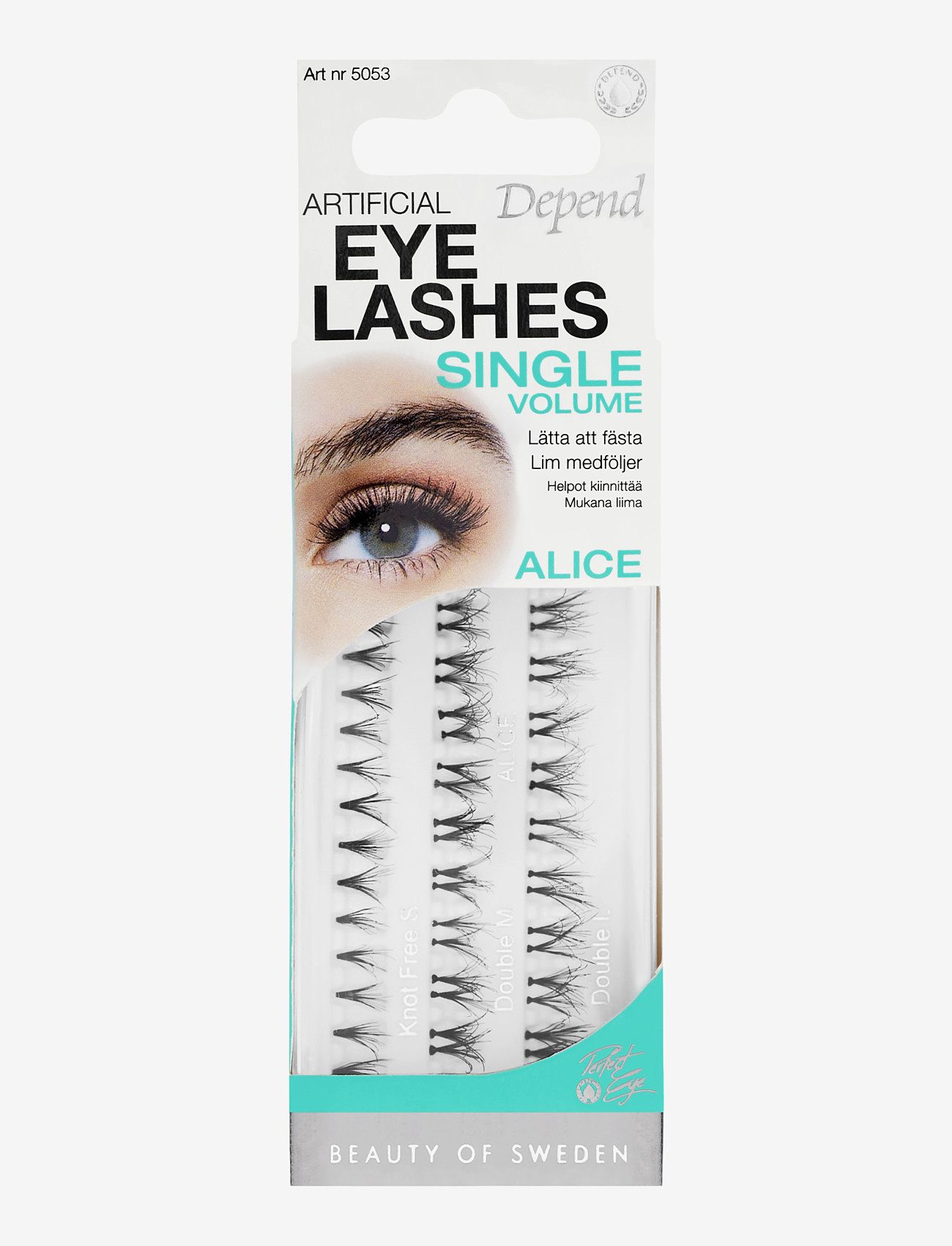 Depend Cosmetic Pe Eyelashes Alice, One Size, Nude, Øjne > Vipper, Dame