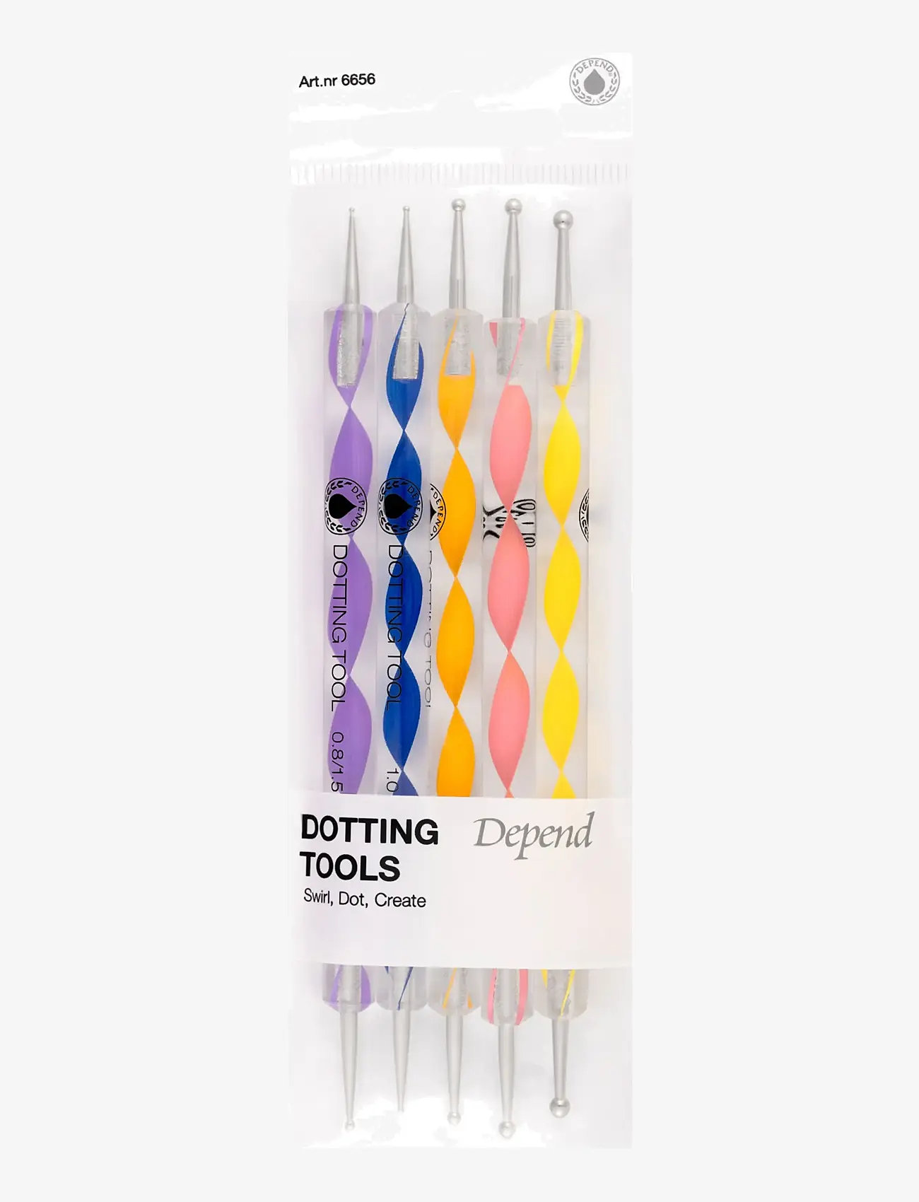 Depend Cosmetic - Dotting Tools 5-pack - makeup - dotting tools 5-pack - 0
