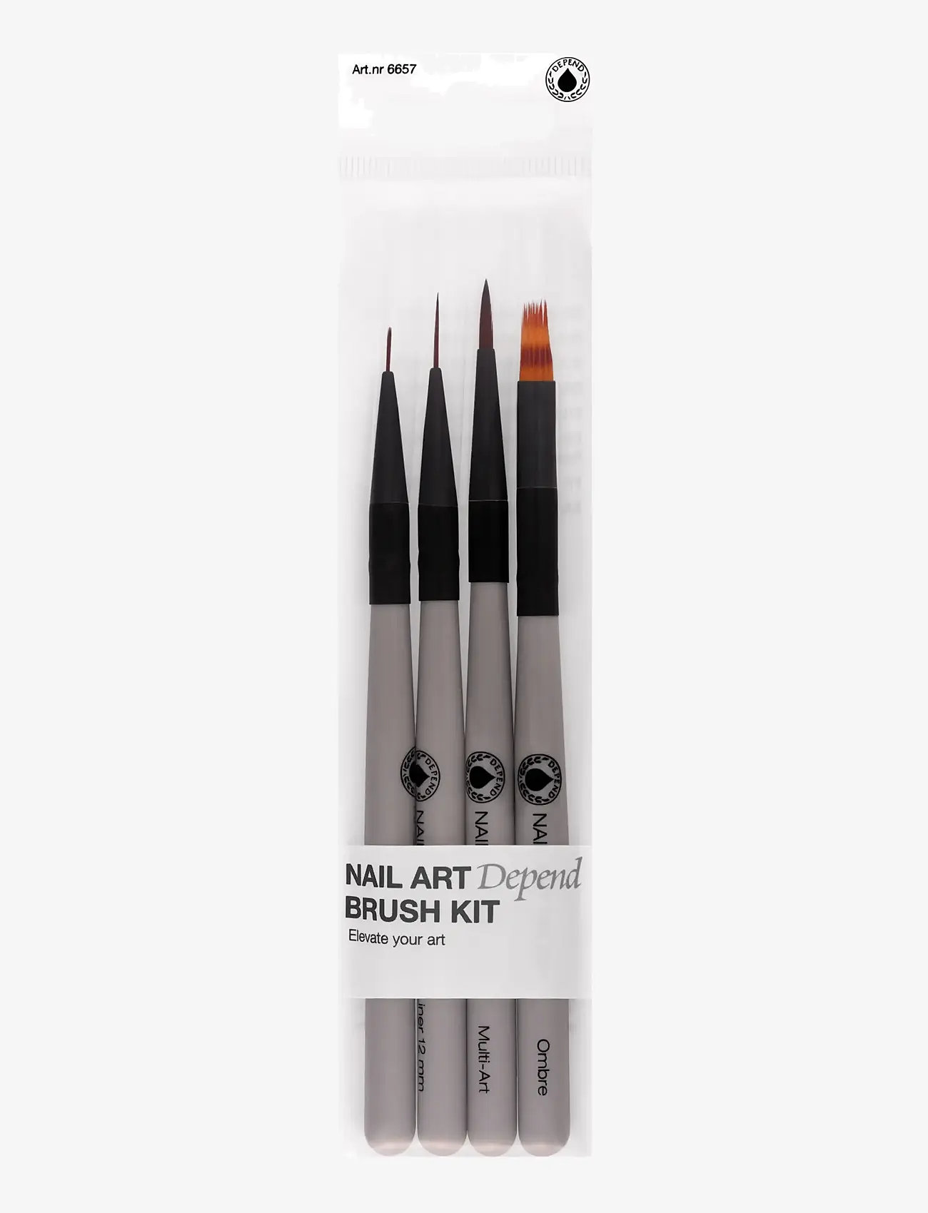 Depend Cosmetic - Nail Art Brush Kit 4-pack - makeup - nail art brush kit 4-pack - 0