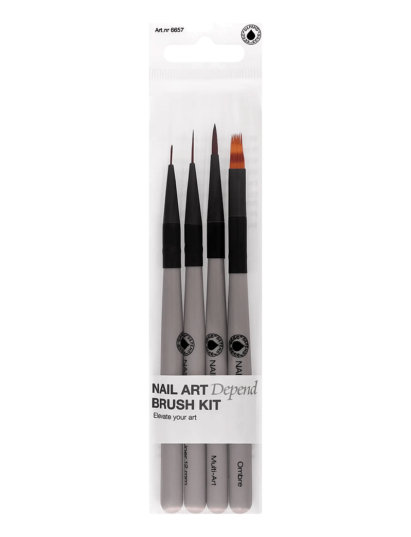 Depend Cosmetic - Nail Art Brush Kit 4-pack - makeup - nail art brush kit 4-pack - 0