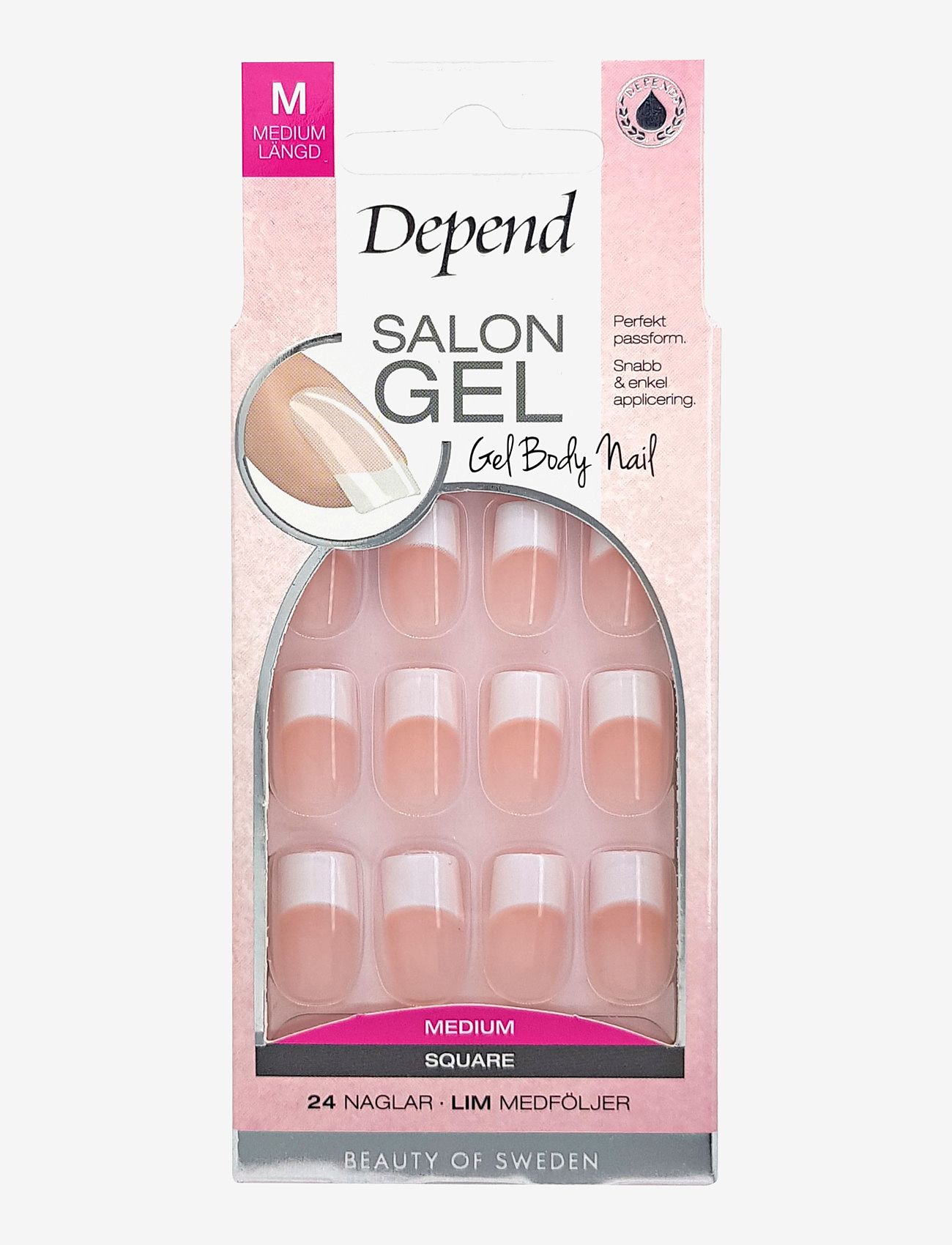 Depend Cosmetic - Salon Gel Rosa Medium SQ - makeup - clear - 0