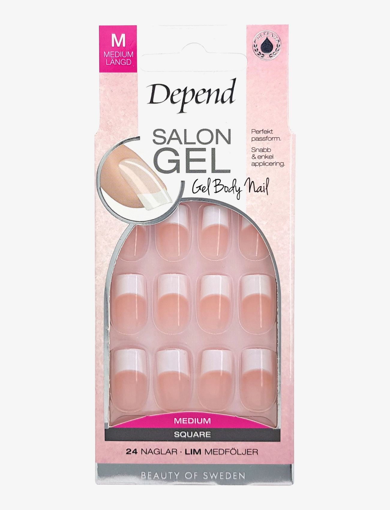 Depend Cosmetic Salon Gel Rosa Medium SQ - Depend Cosmetic - CLEAR / undefined