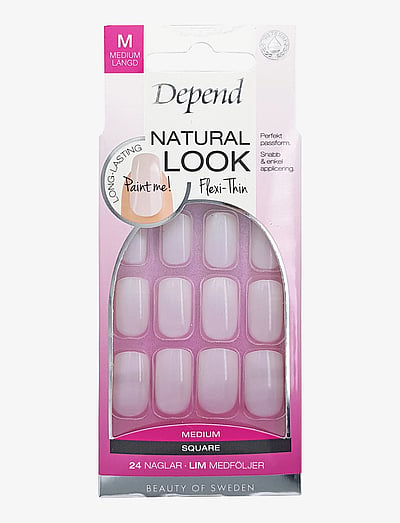Natural Look Medium Sq - Press-On-Negle