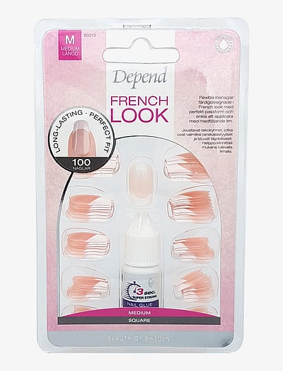 French Fashion 100-Pack Sq - Press-On-Negle