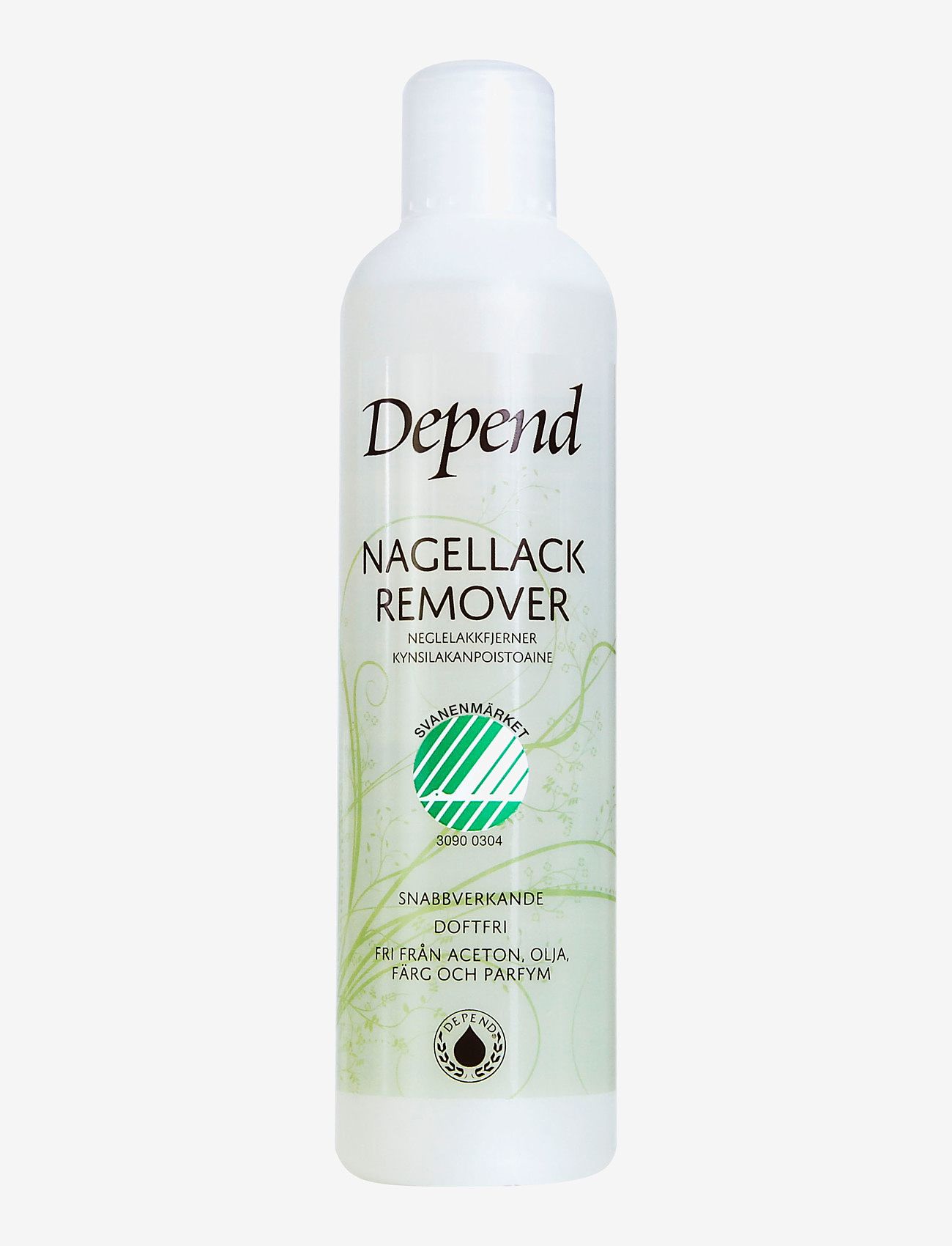 Depend Cosmetic - Miljöanpassad Remover 250 ml - neglelaksfjernere - clear - 0