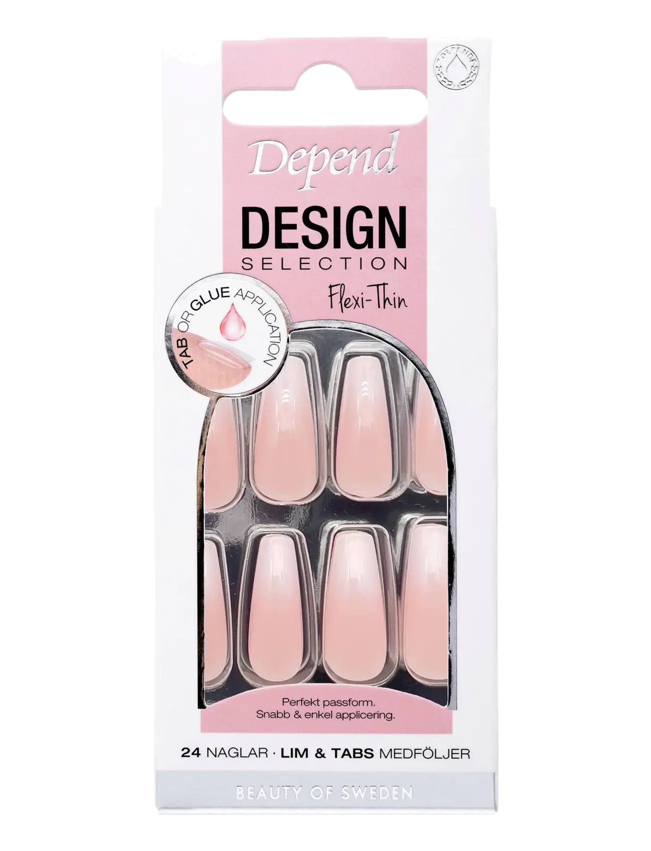 Depend Cosmetic Design Selection French Ombre Coffin - Nyheder - DESIGN SELECTION FRENCH OMBRE COFFIN / natural