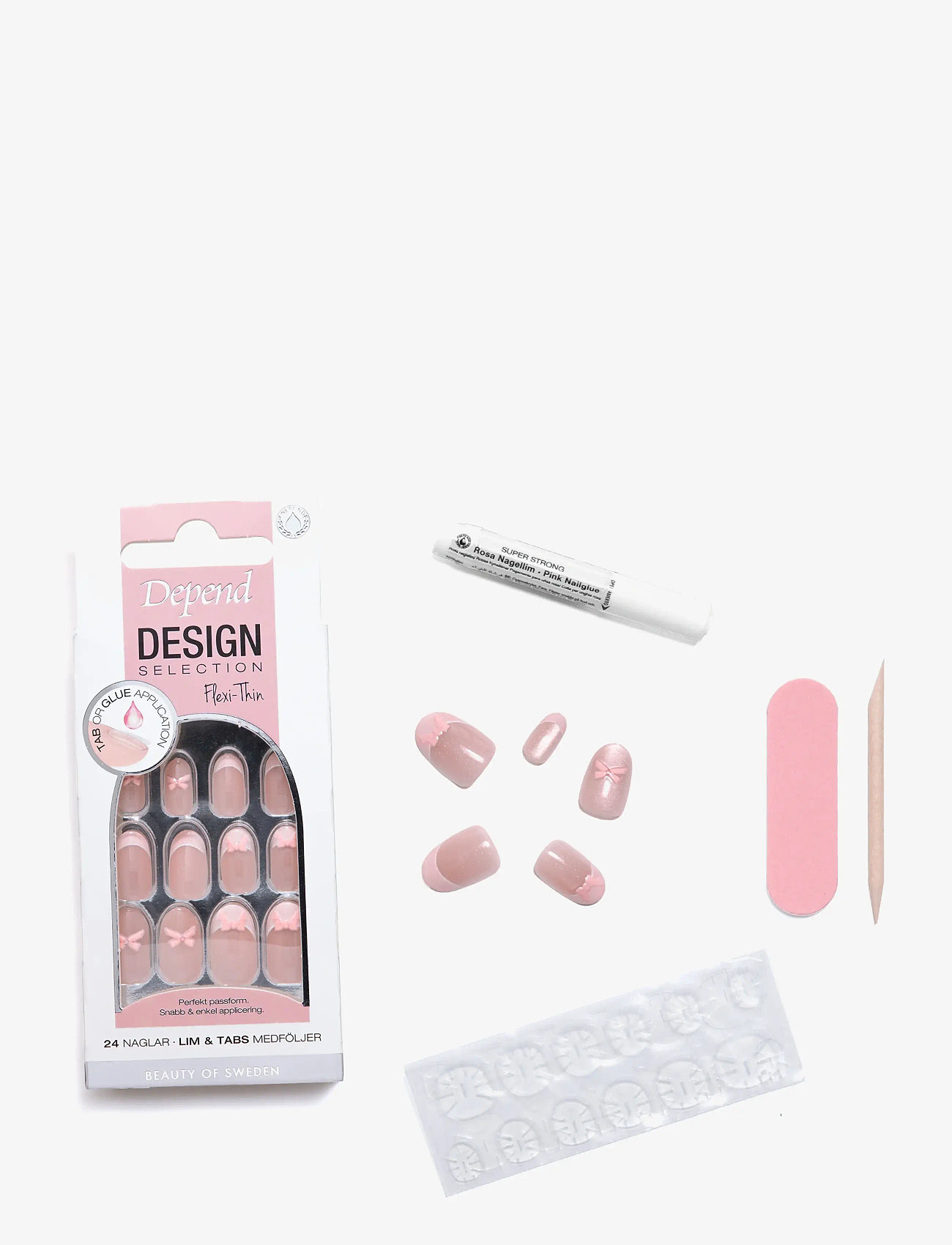 Depend Cosmetic - Design Selection Pink Bow Oval nord - makeup - pink bow oval nord - 1