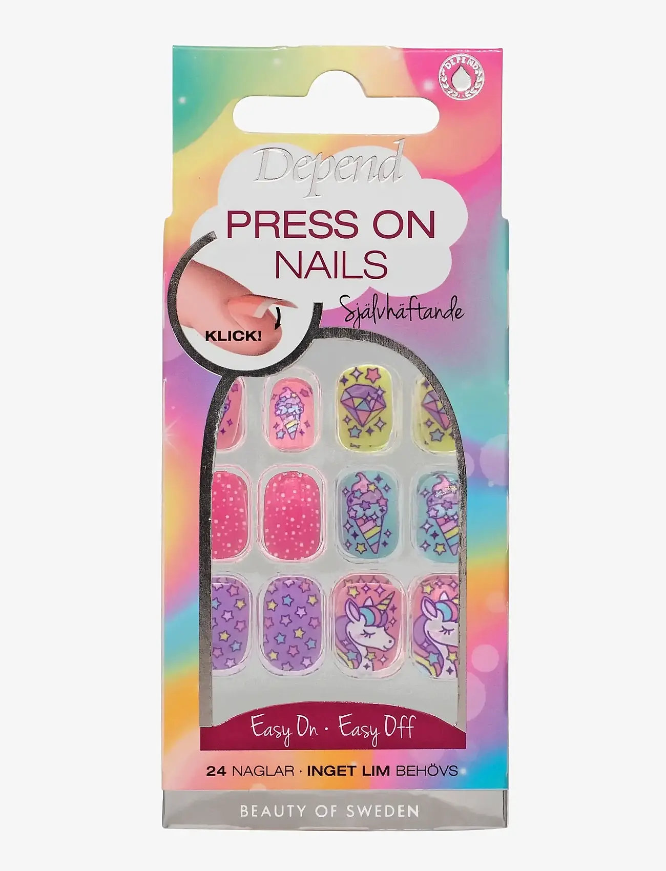 Depend Cosmetic - Press On Nails Unicorn - makeup - no color - 0