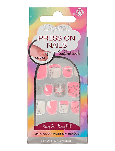 Press On Nails Pink Star - Press-On-Negle