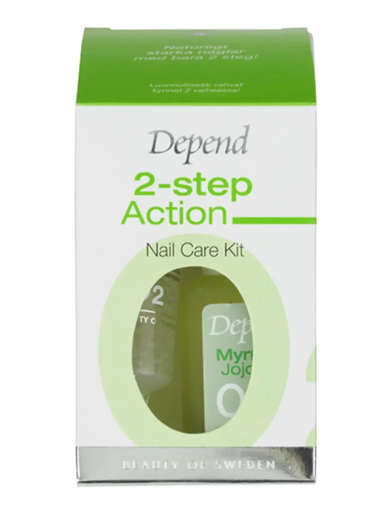 Depend Cosmetic 2 step Action Nail Care Kit - Negleprodukter - 2 STEP ACTION NAIL CARE KIT / clear