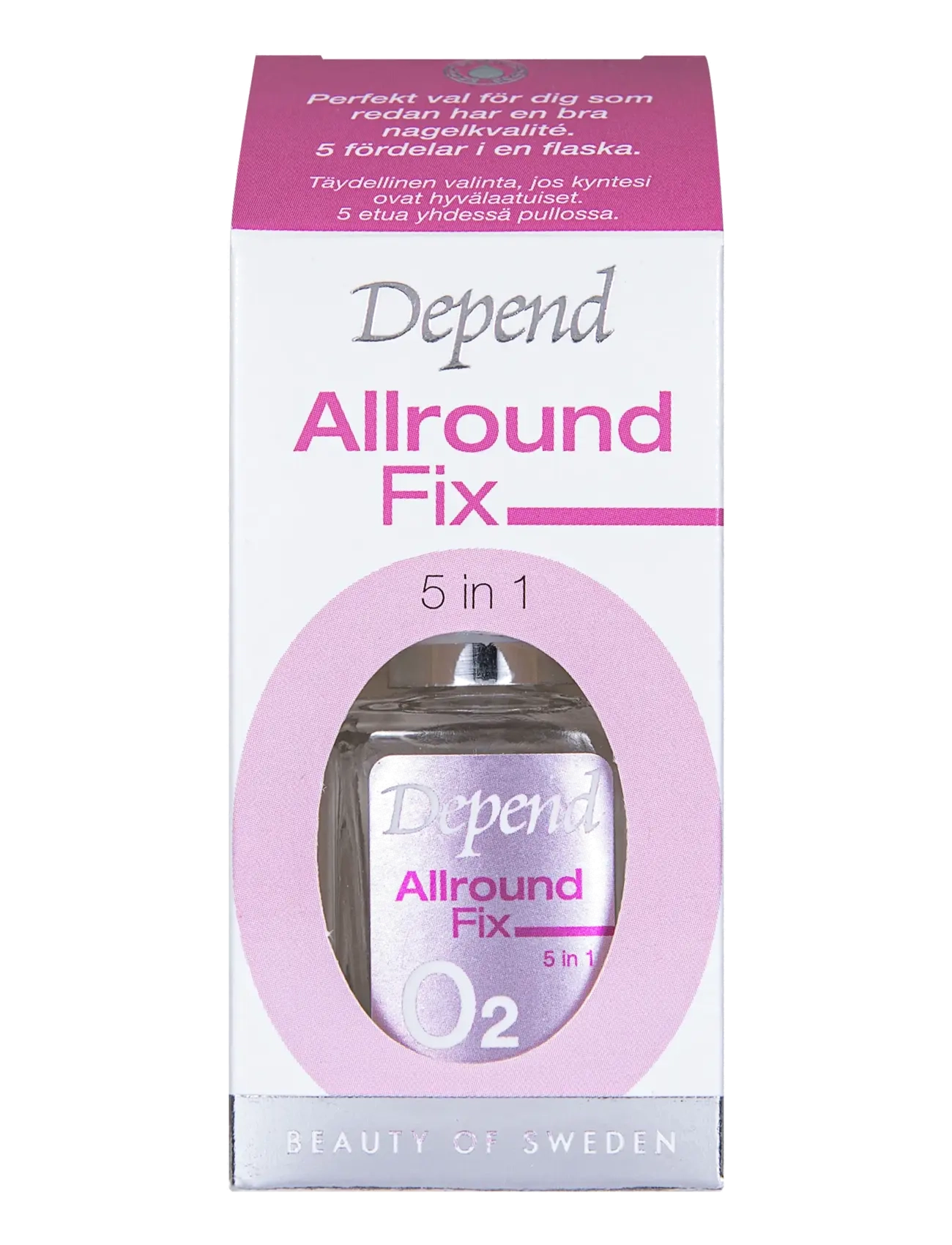 Depend Cosmetic 5 In 1 Allround Fix, 11 ml, Nude, Negle > Base & Top Coat, Dame