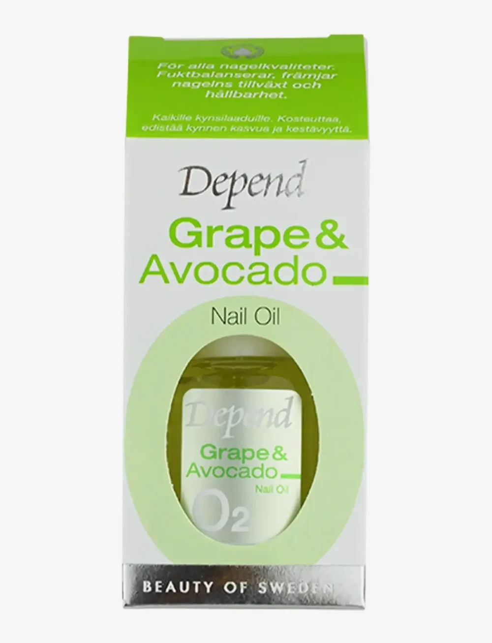 Depend Cosmetic - Grape & Avocado Nail Oil - neglepleje - grape & avocado nail oil - 2