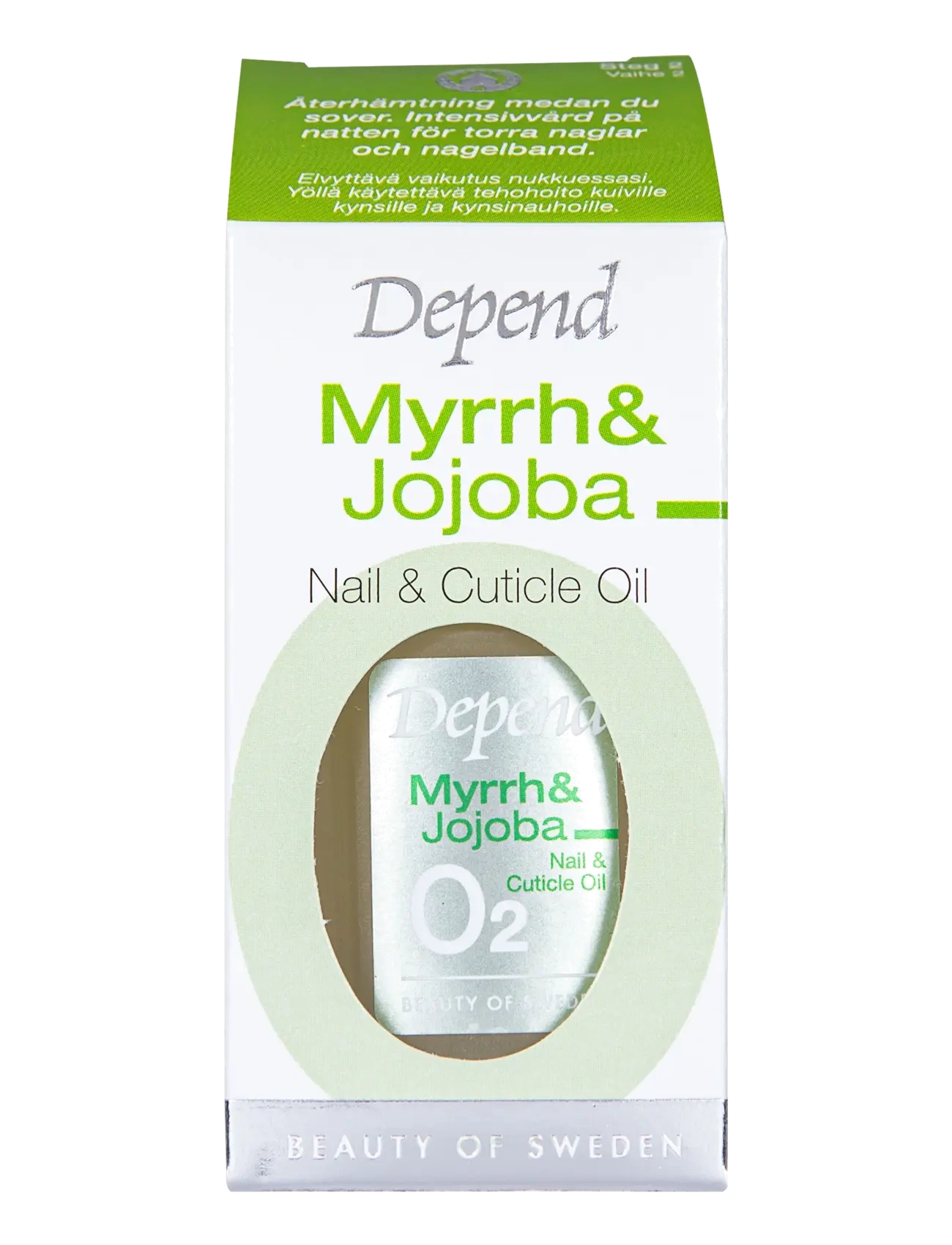 Depend Cosmetic Myrra & Jojoba Nail & Cuticle Oil, Neglepleje, Nude, Str: 11 ML