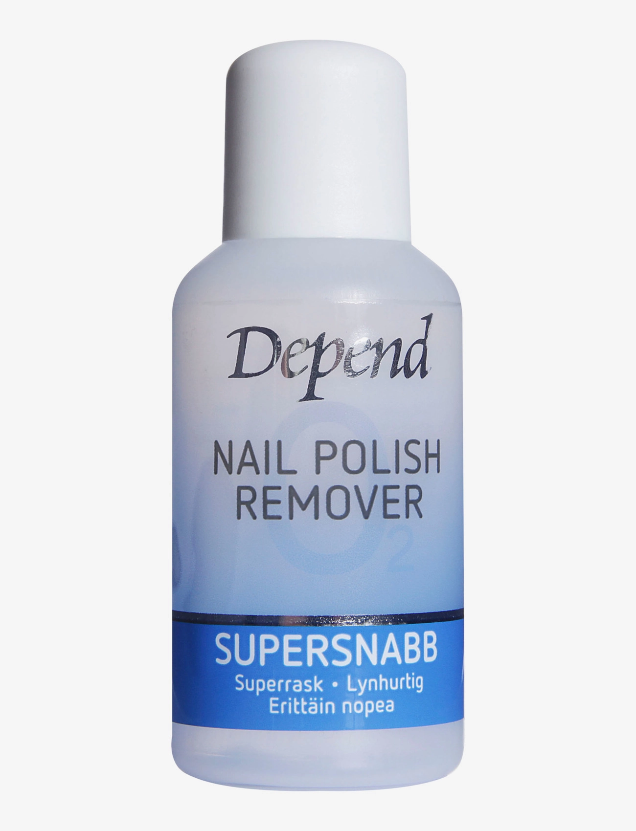 Depend Cosmetic Miniremover blå 35ml O2 - Negleprodukter - CLEAR / undefined