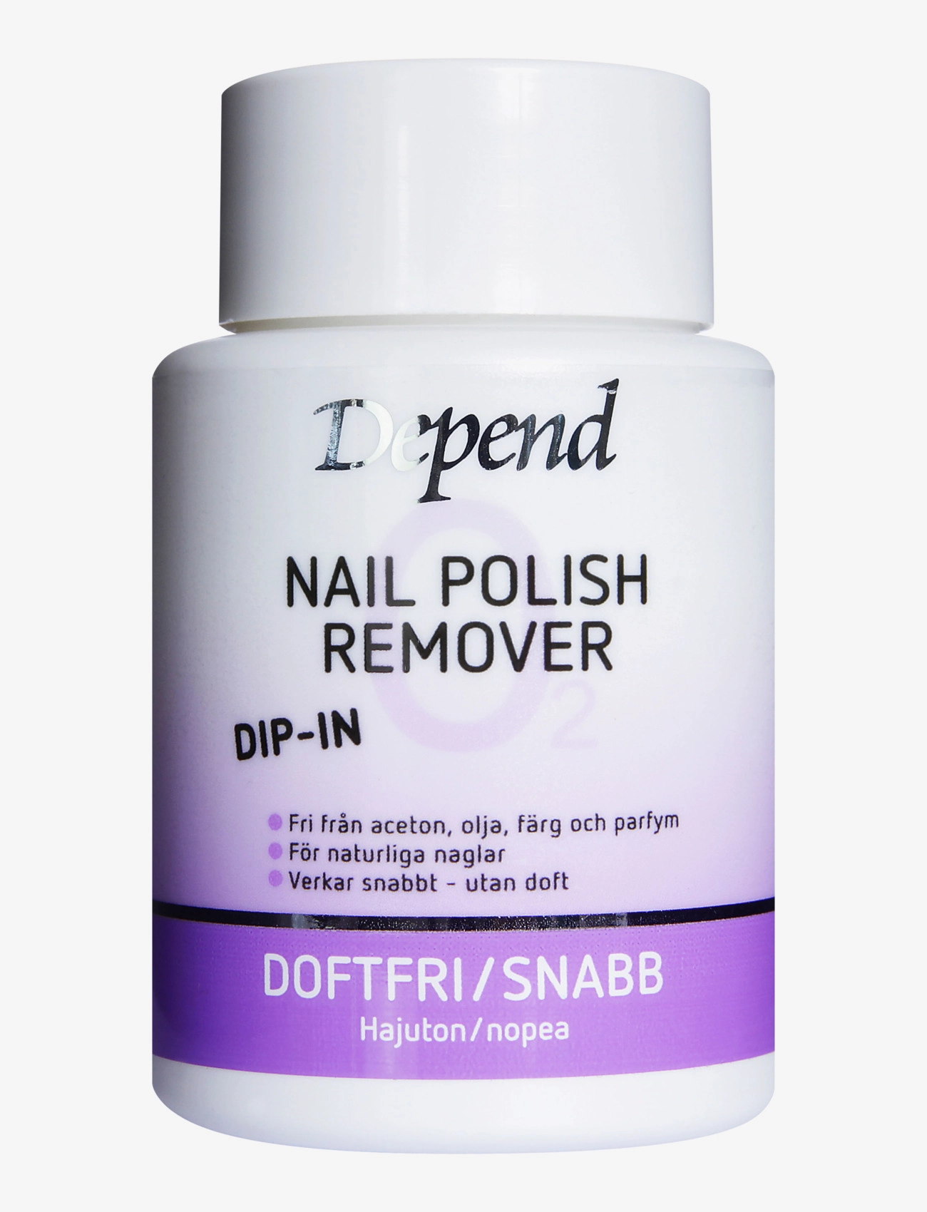 Depend Cosmetic Dipremover lila O2 75ml - Meik - CLEAR / undefined