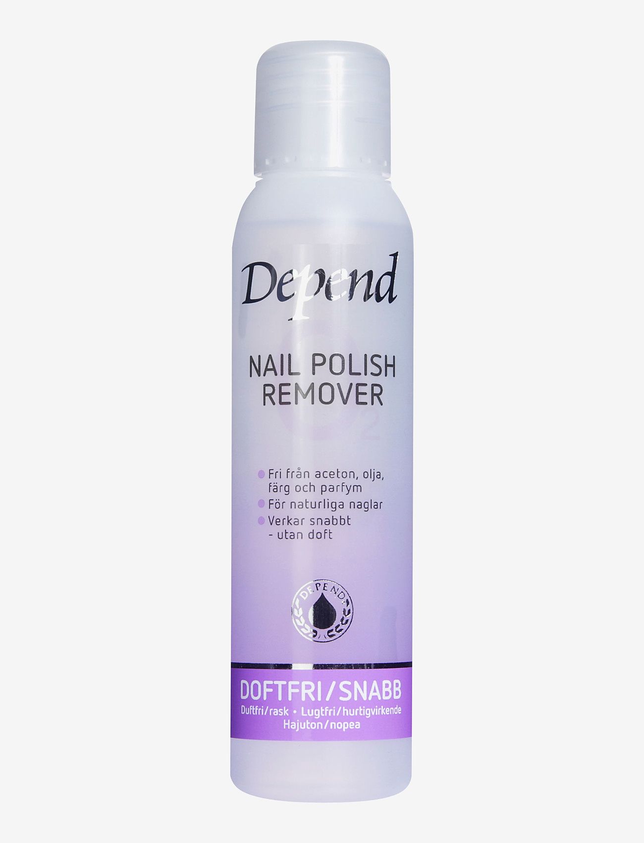Depend Cosmetic - Remover lila 100 ml O2 - redo för date night - clear - 0