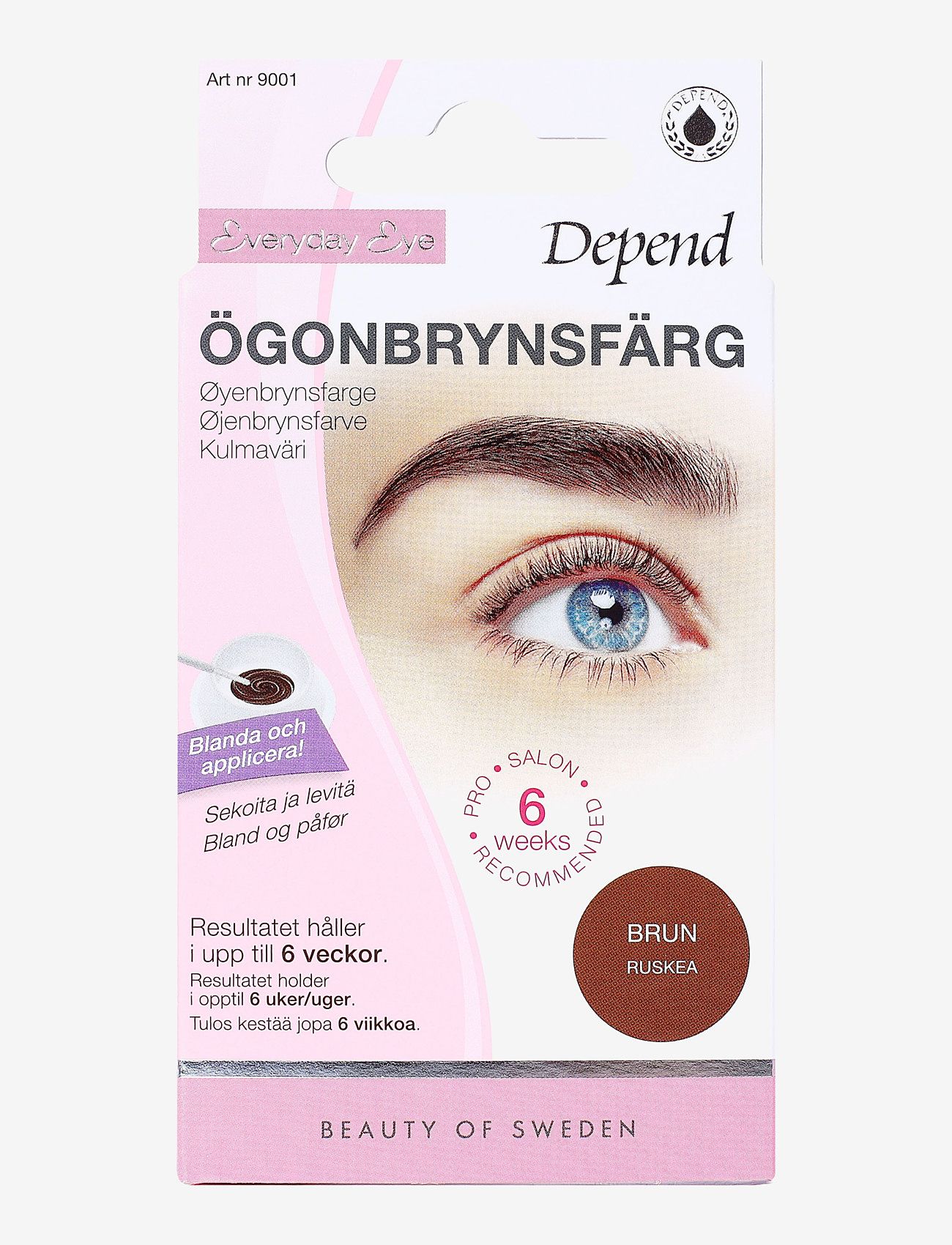 Depend Cosmetic - Ögonbrynsfärg Brun /NO/DK - smink - brown - 0