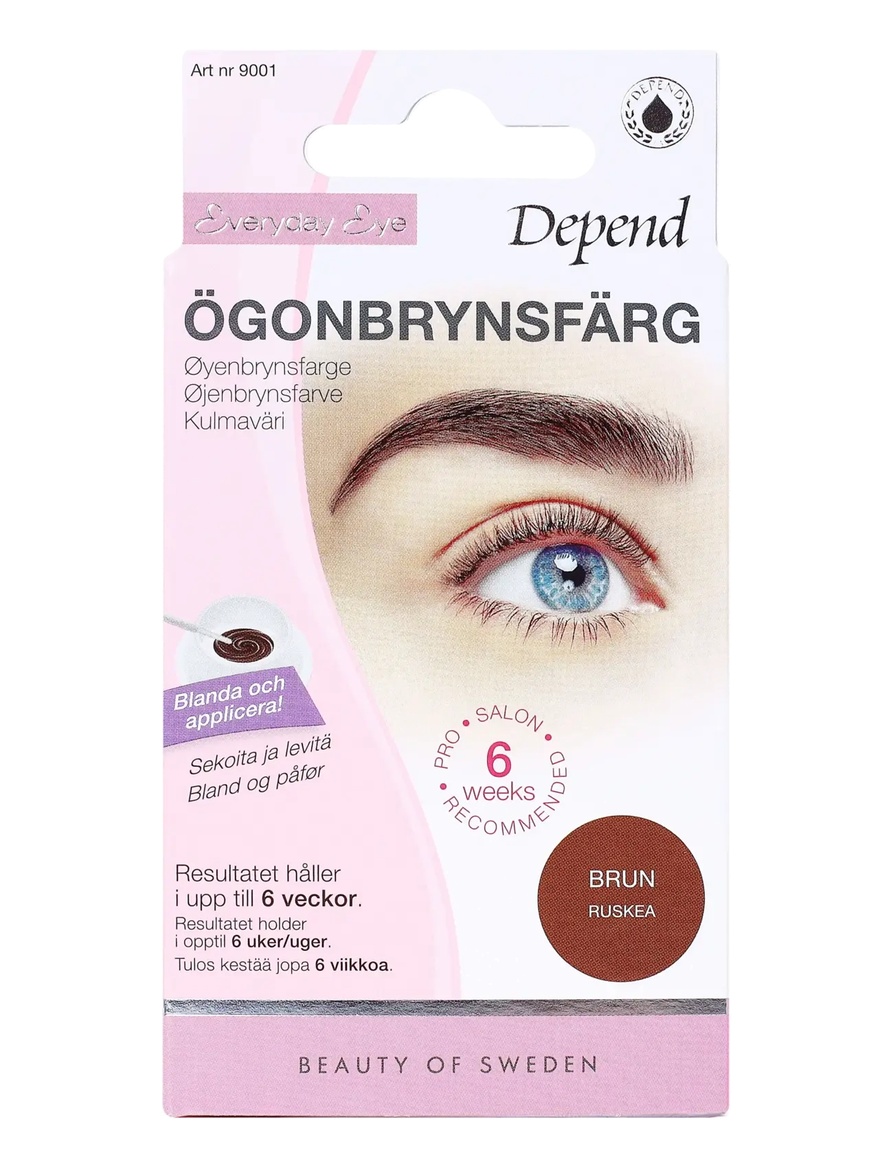 Depend Cosmetic Ögonbrynsfärg Brun /NO/DK - Meik - BROWN / brown
