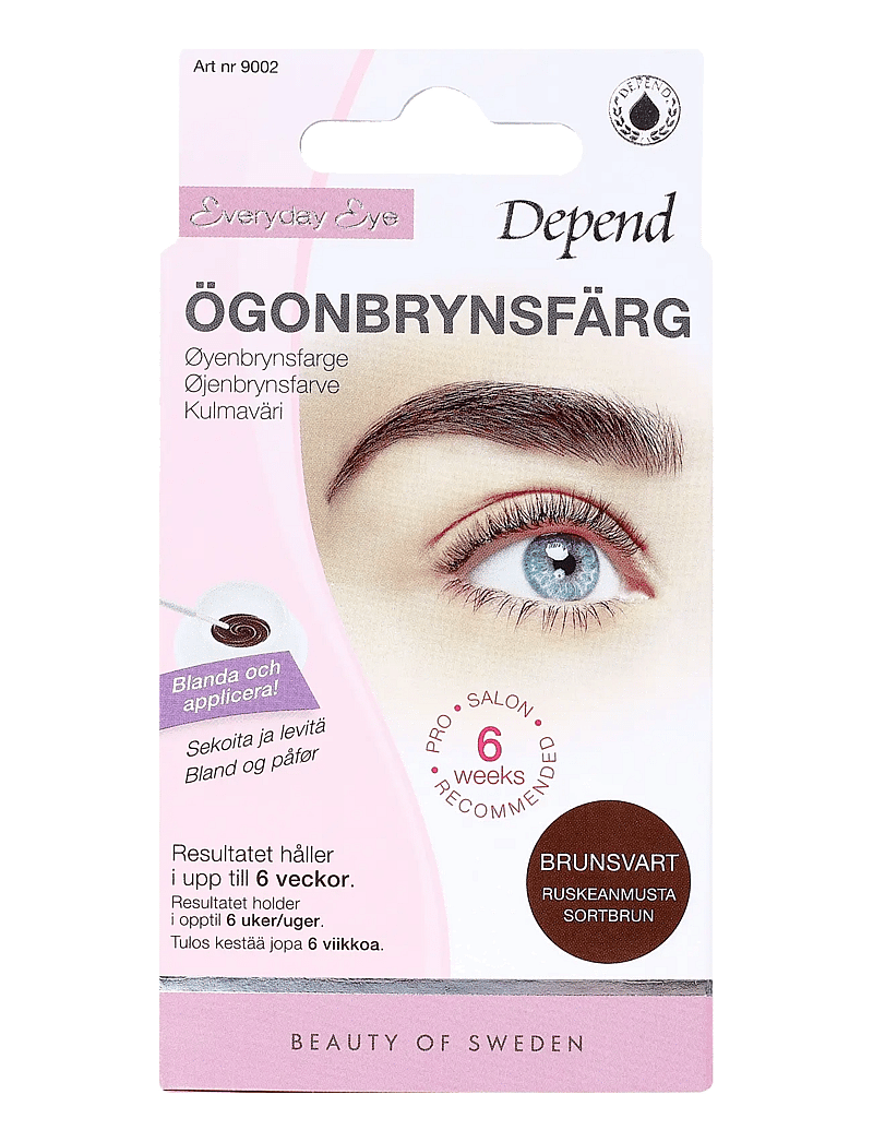 Depend Cosmetic - Ögonbrynsfärg Brunsvart /NO/DK - silmad ja kulmud - brown black - 0