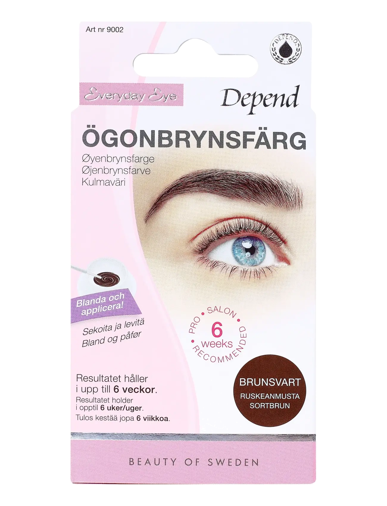 Depend Cosmetic Ögonbrynsfärg Brunsvart /NO/DK - Meik - BROWN BLACK / brown