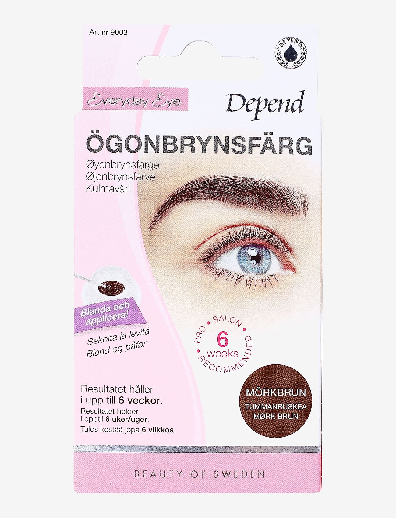 Depend Cosmetic - Ögonbrynsfärg Mörkbrun /NO/DK - makeup - darkbrown - 0