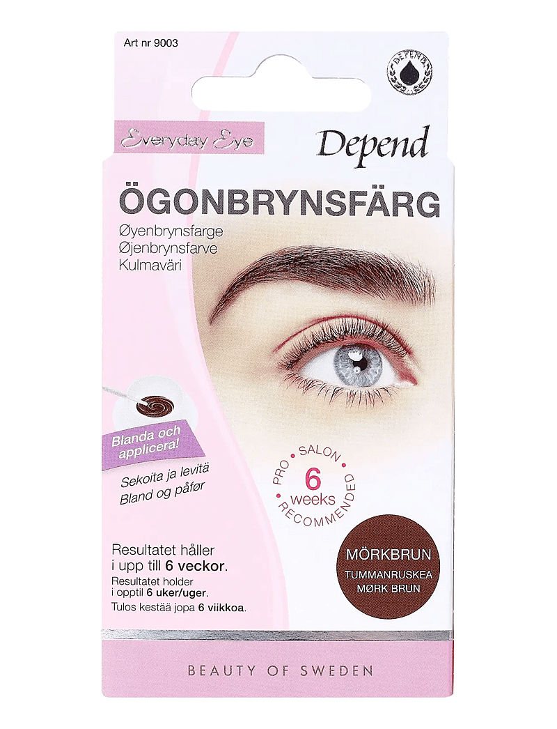 Depend Cosmetic - Ögonbrynsfärg Mörkbrun /NO/DK - silmad ja kulmud - darkbrown - 0