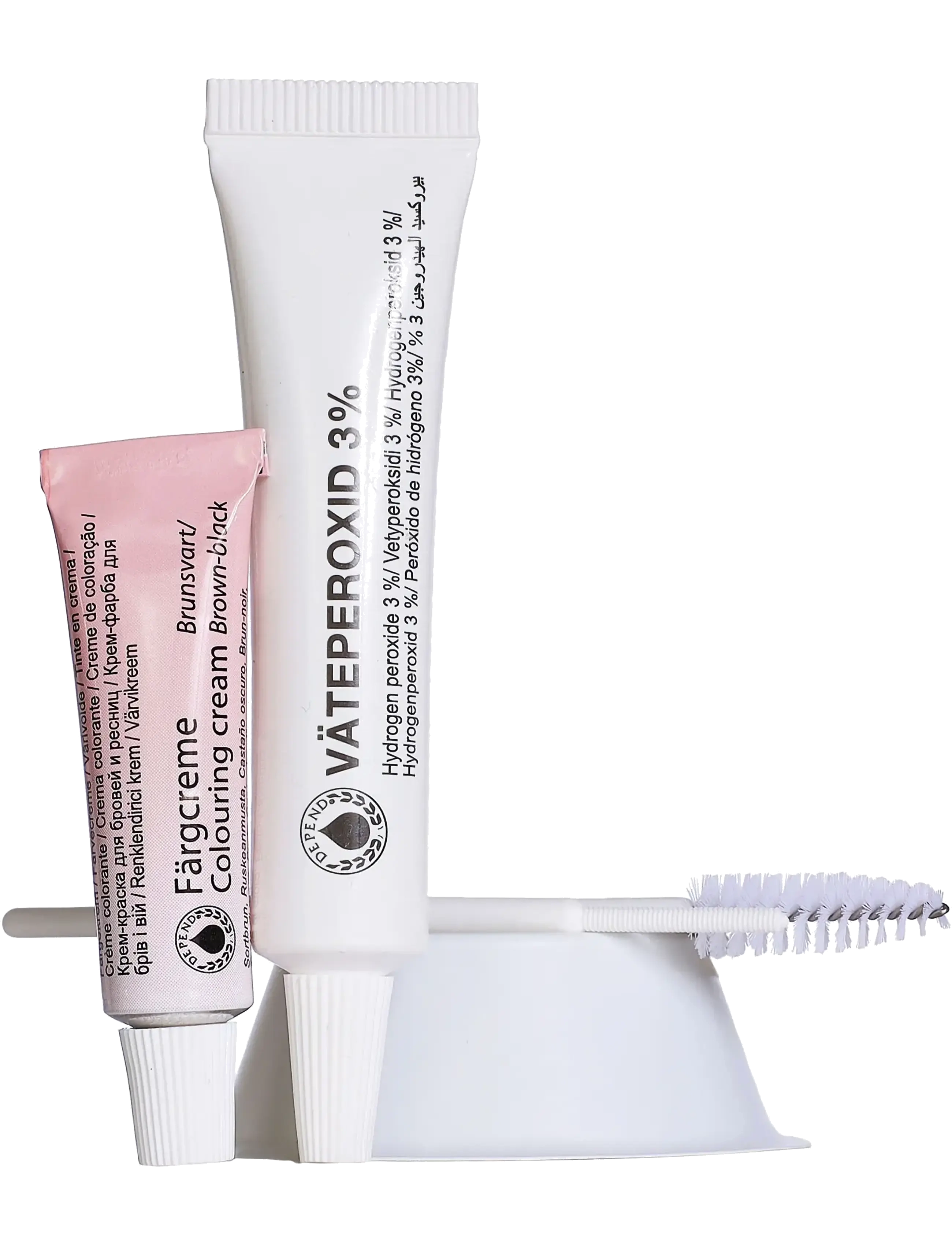 Depend Cosmetic - Ögonbrynsfärg Mörkbrun /NO/DK - Ögon & bryn  - darkbrown - 1