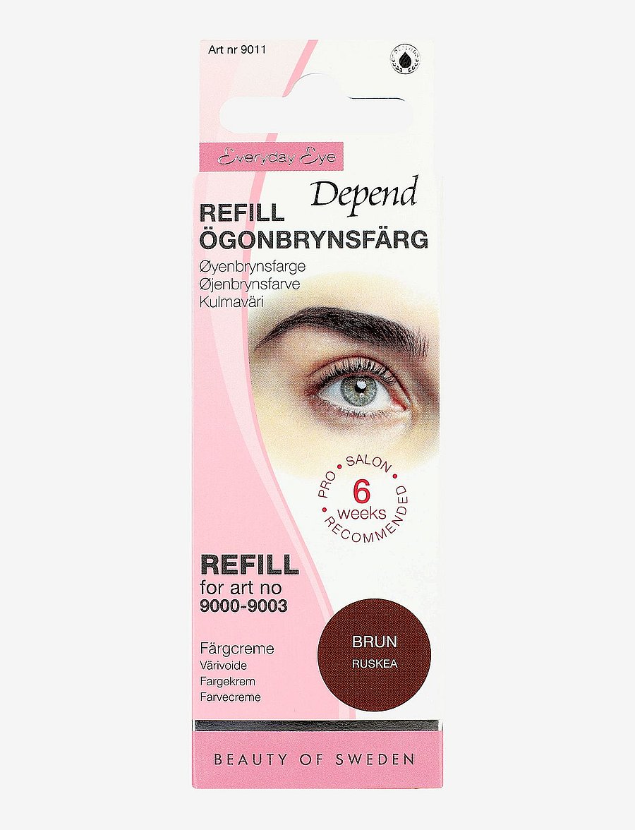Depend Cosmetic - Refill Ögonbrynsfärg Brun /NO/DK - silmad ja kulmud - brown - 0