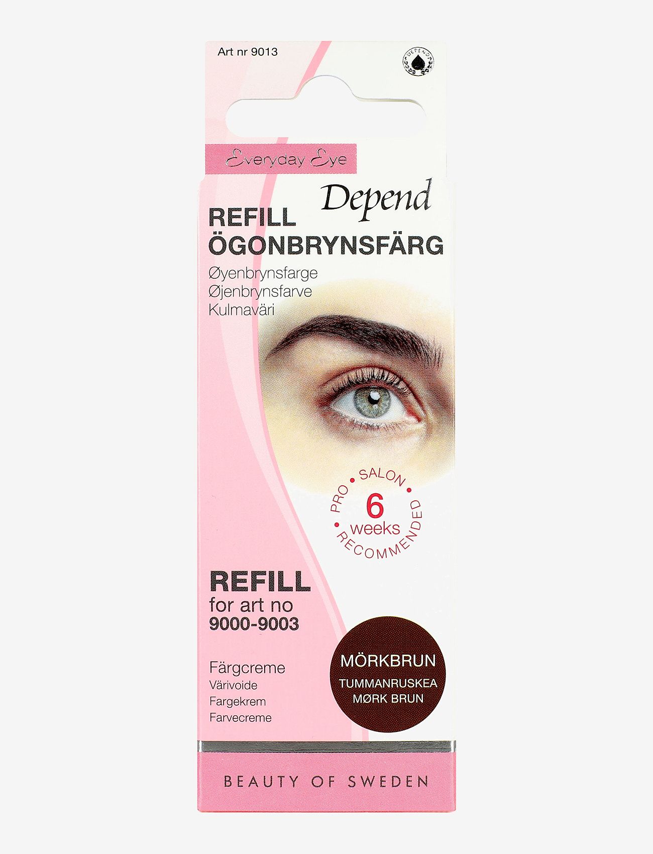 Depend Cosmetic Refill Ögonbrynsfärg Mörkbrun /NO/DK - Produkter til øjenbryn - DARK BROWN / brown