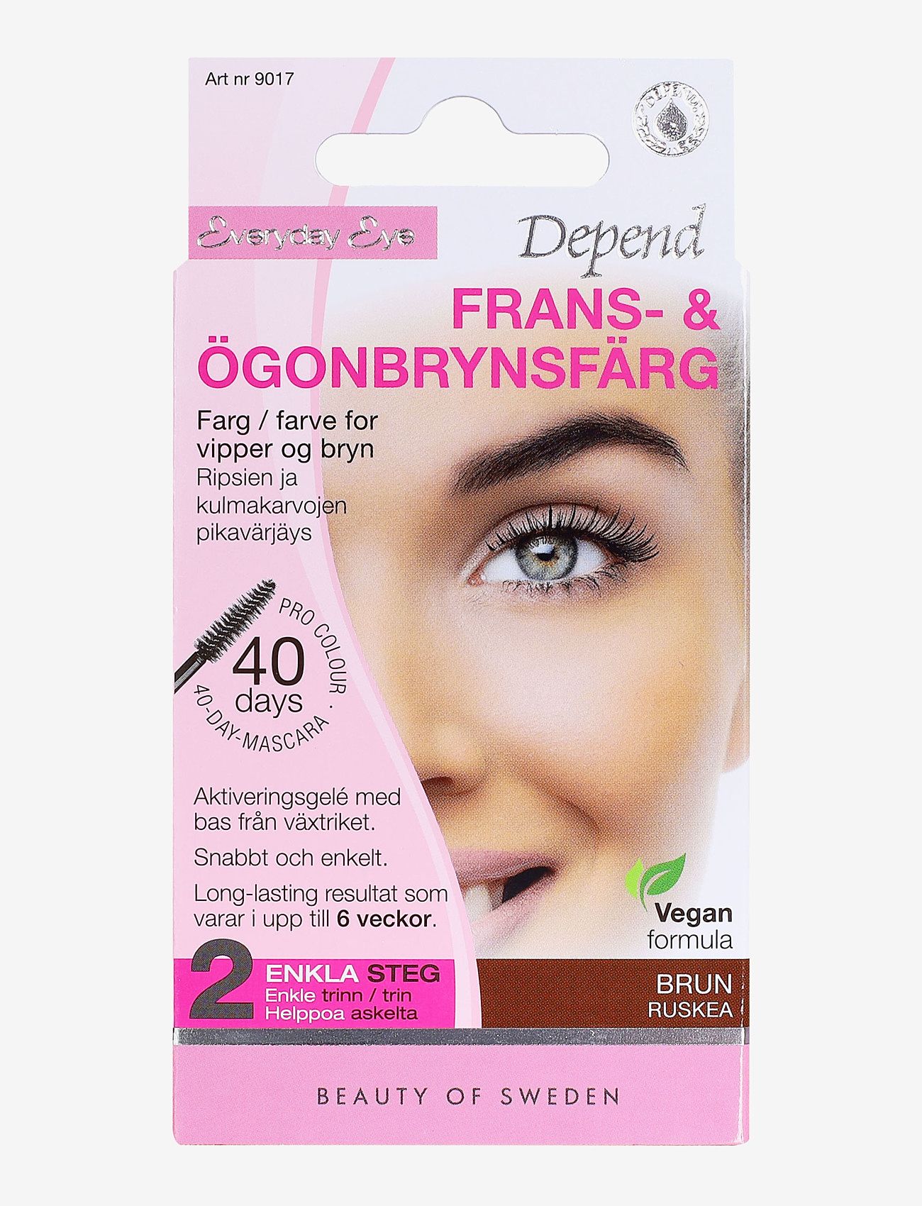 Depend Cosmetic - Frans- & Ögonbrynsfärg brun /NO/DK - smink - brown - 0