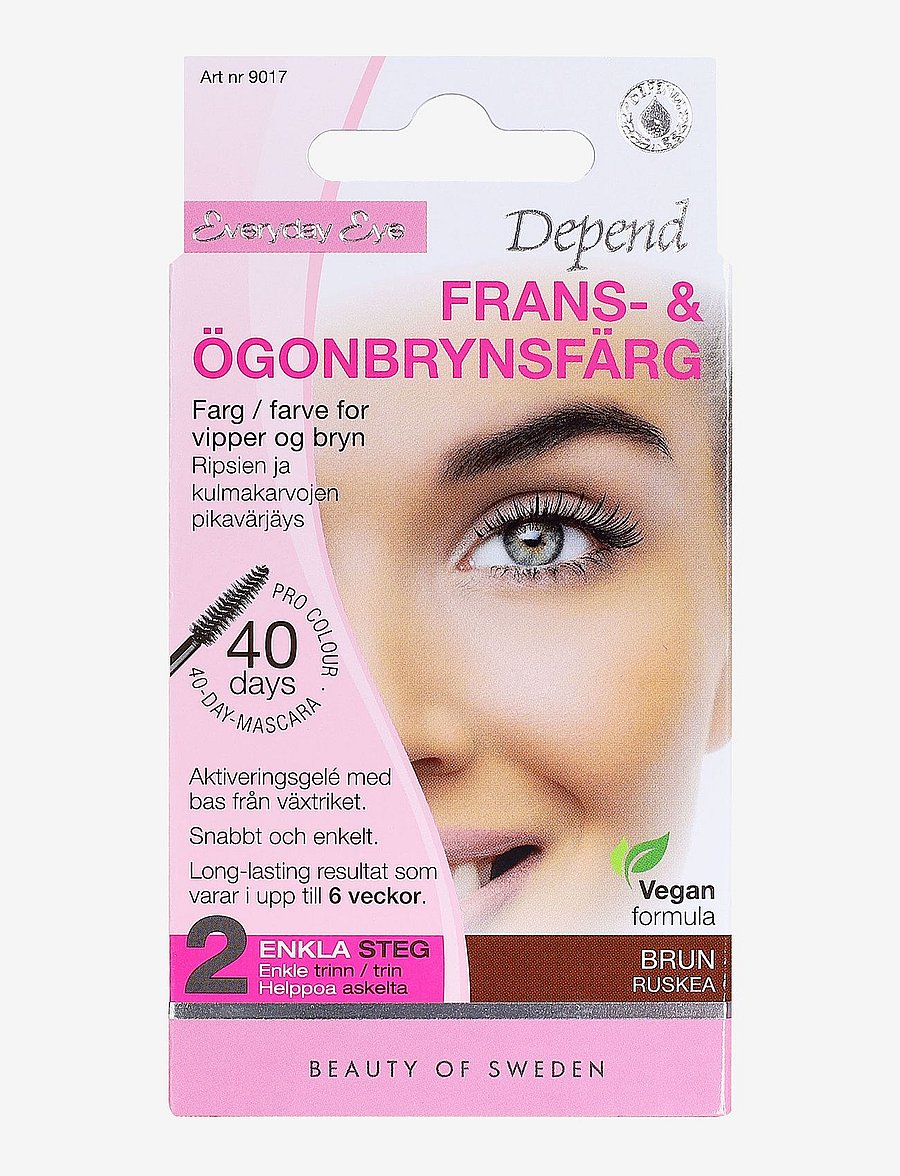 Depend Cosmetic - Frans- & Ögonbrynsfärg brun /NO/DK - silmad ja kulmud - brown - 0