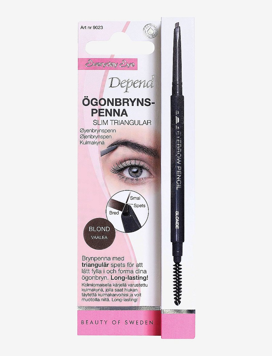 Depend Cosmetic - Ögonbrynspenna Slim Triang. Blond - silmad ja kulmud - blond - 0