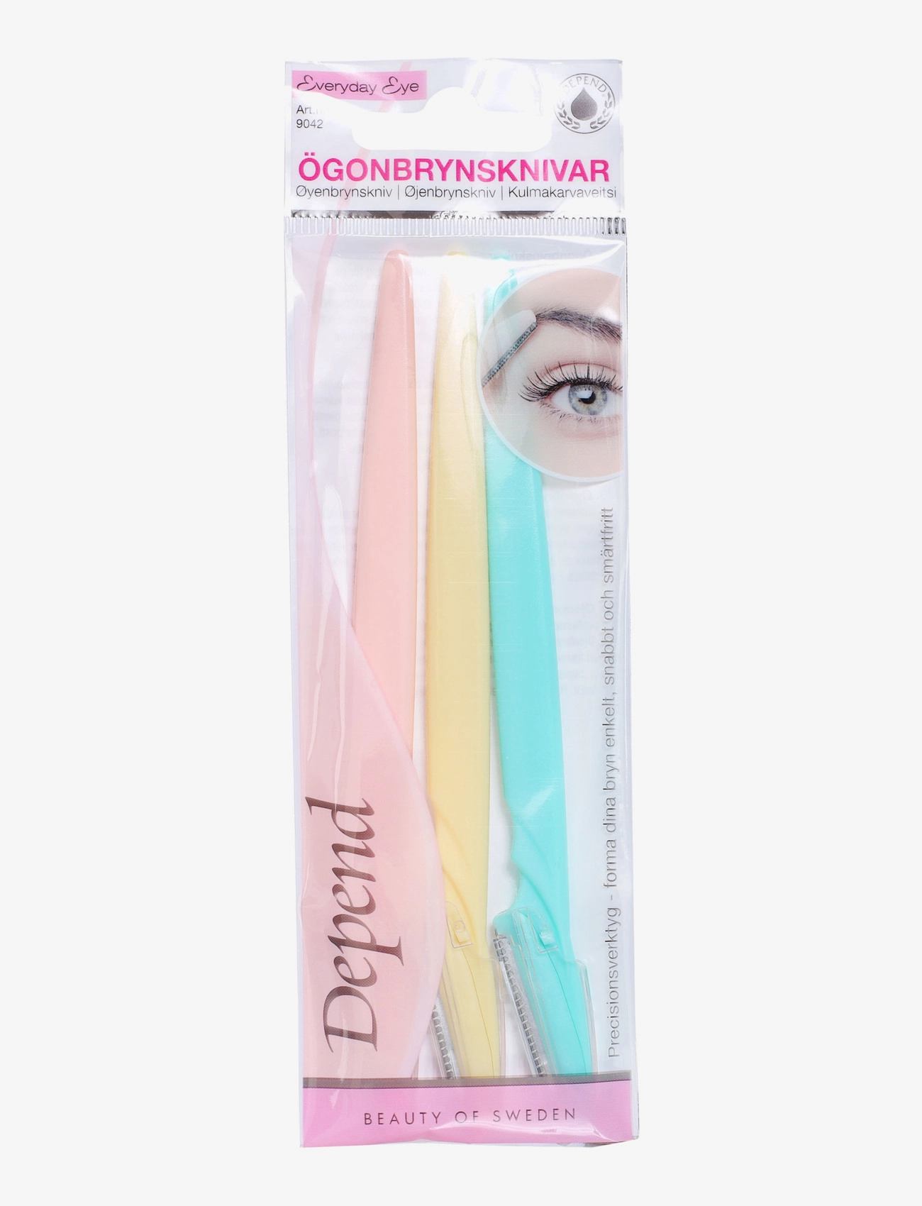 Depend Cosmetic Ögonbrynsknivar, One Size, Nude, Øjne > Øjenbryn, Dame