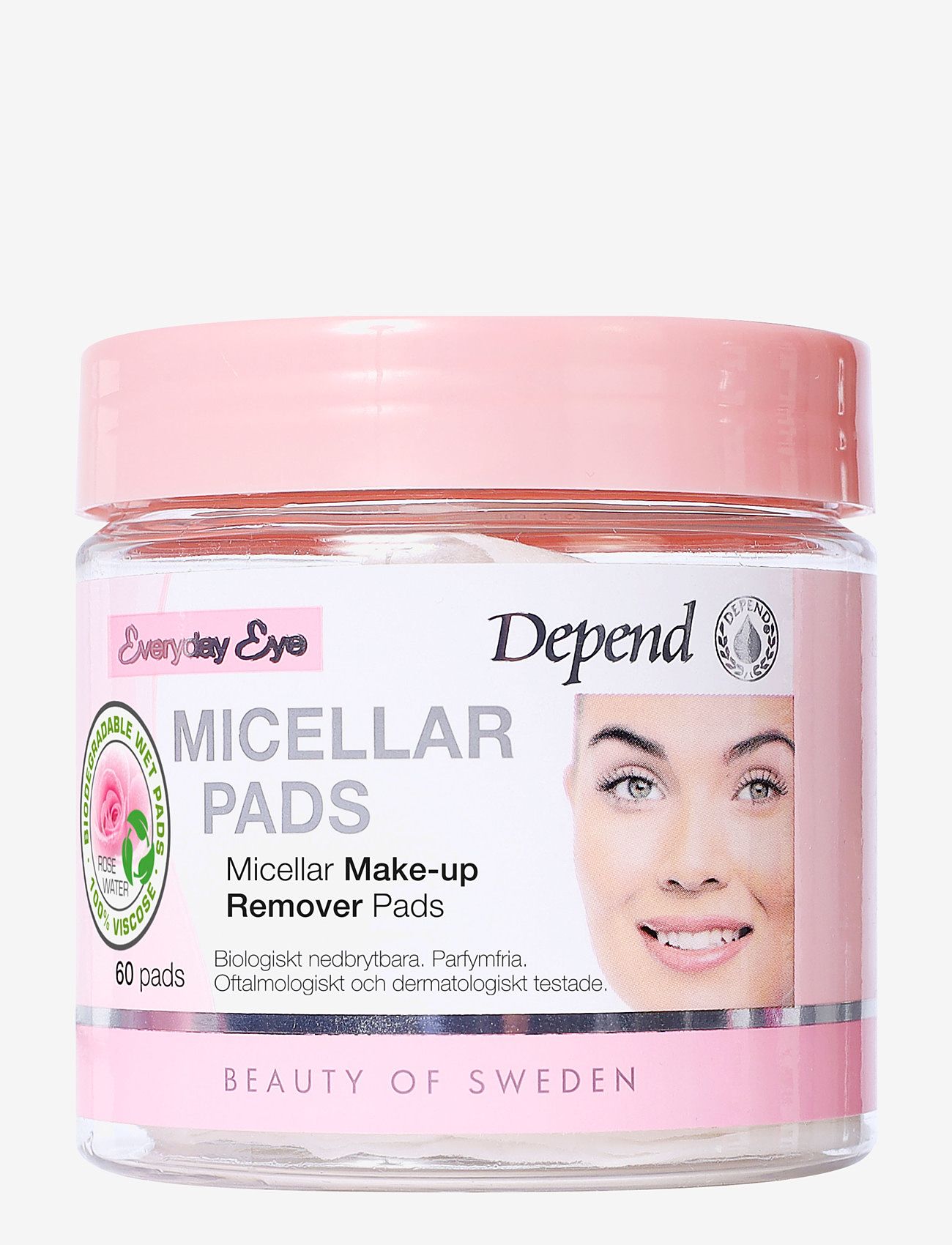 Depend Cosmetic - Micellar Make-up Rem.pads 60psc - meigieemaldaja - clear - 0