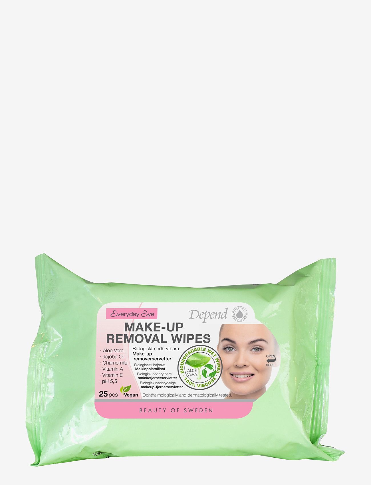 Depend Cosmetic - Make-up Removal Wipes (new single pack) - meigieemaldaja - clear - 0