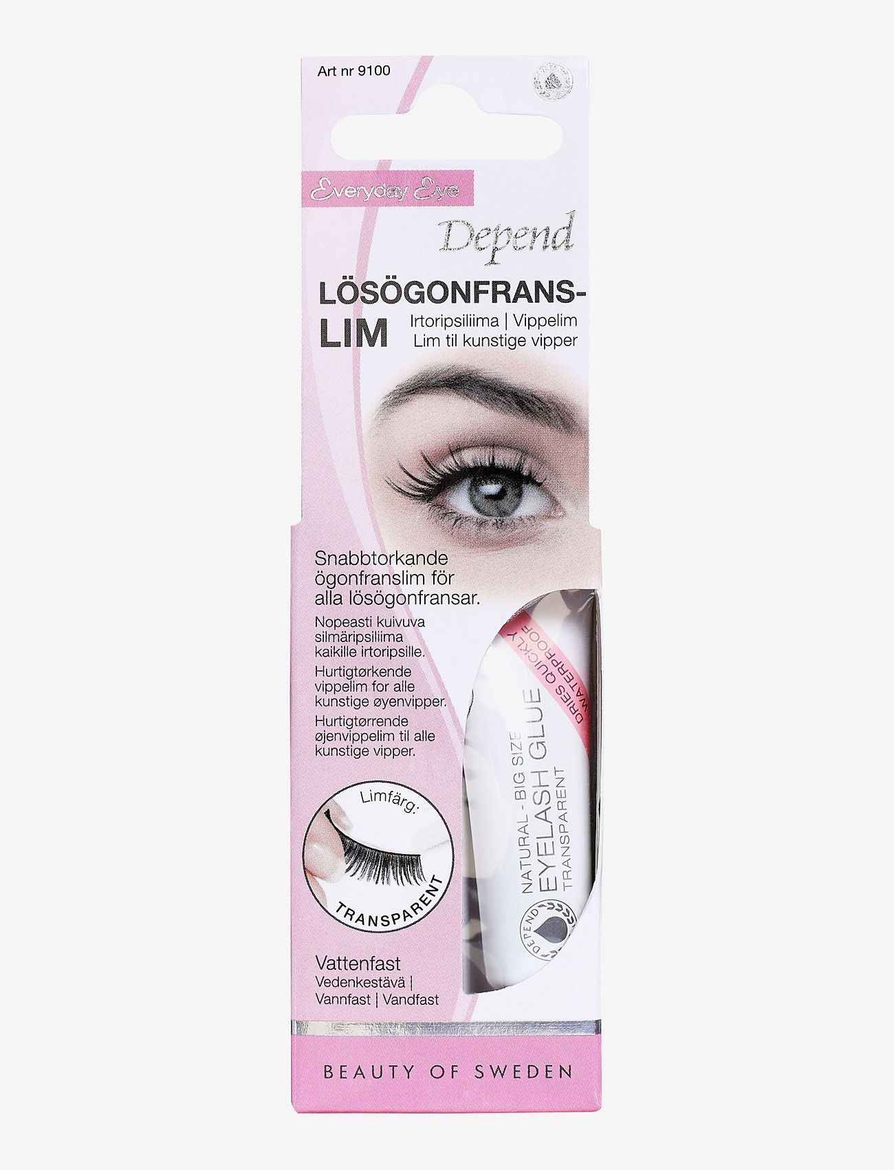 Depend Cosmetic - Lösögonfranslim Transp. big size . - makeup - clear - 0