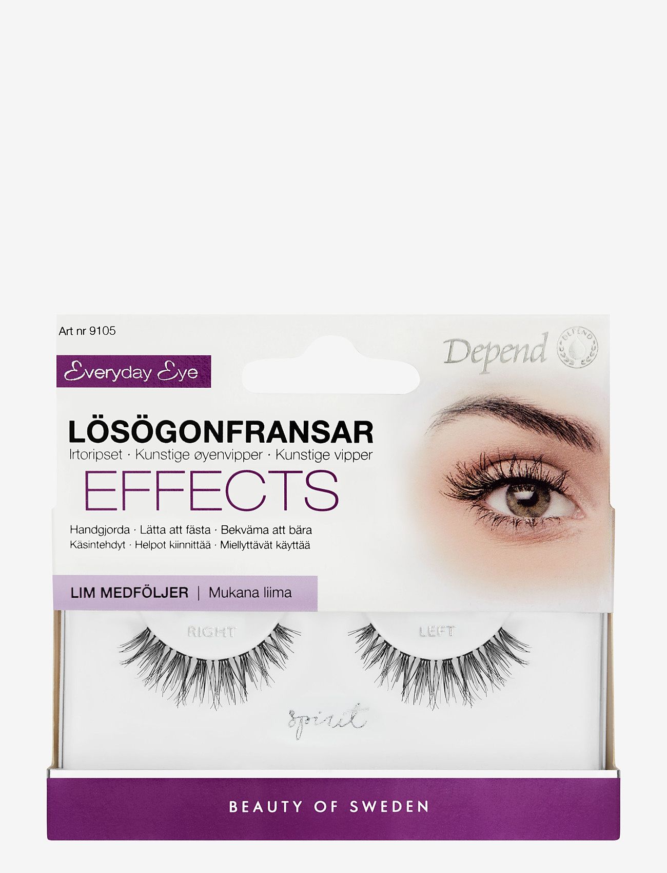 Depend Cosmetic Lösögonfrans Spirit, One Size, Nude, Øjne > Vipper, Dame