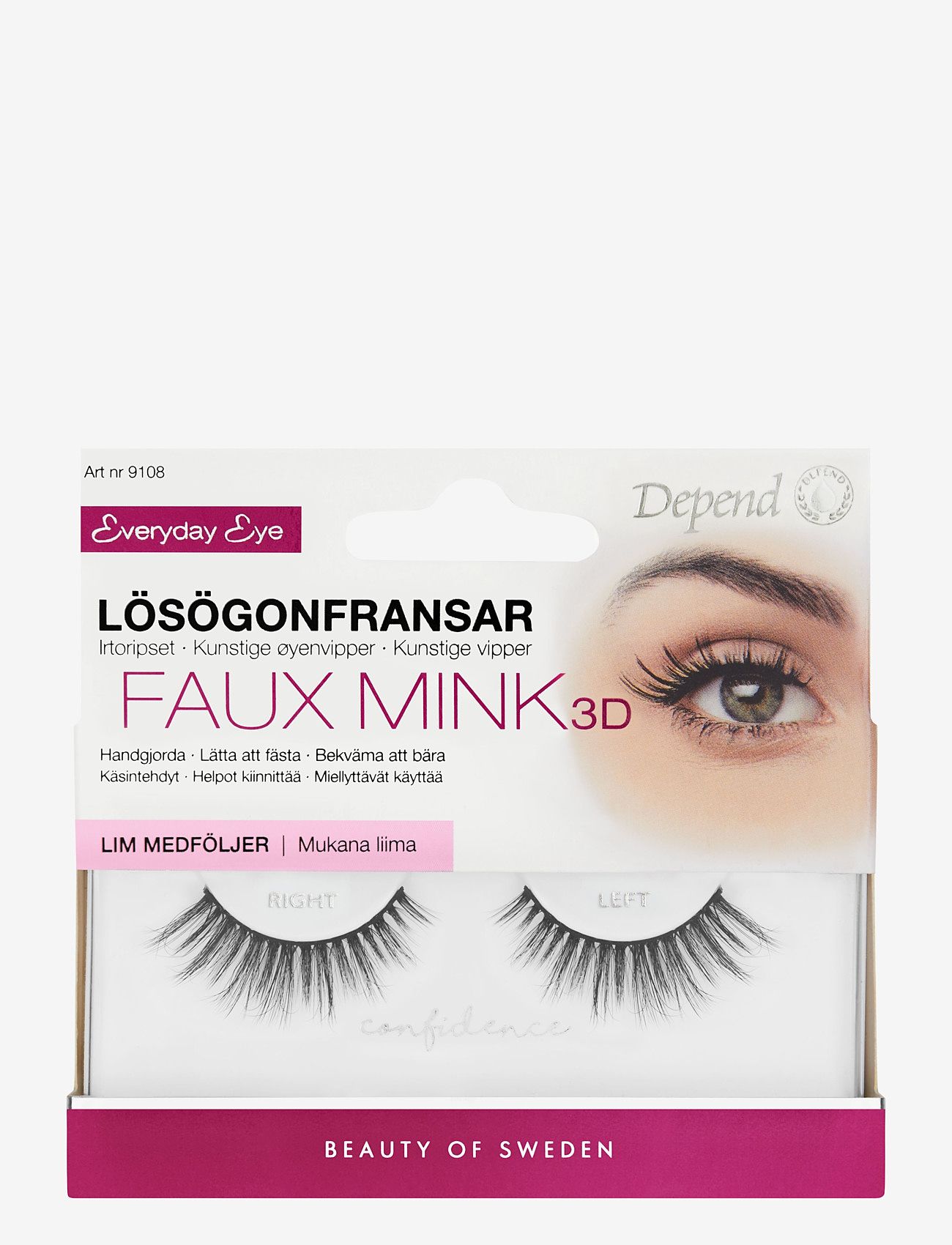 Depend Cosmetic Lösögonfrans Confidence - Depend Cosmetic - CONFIDENCE / clear