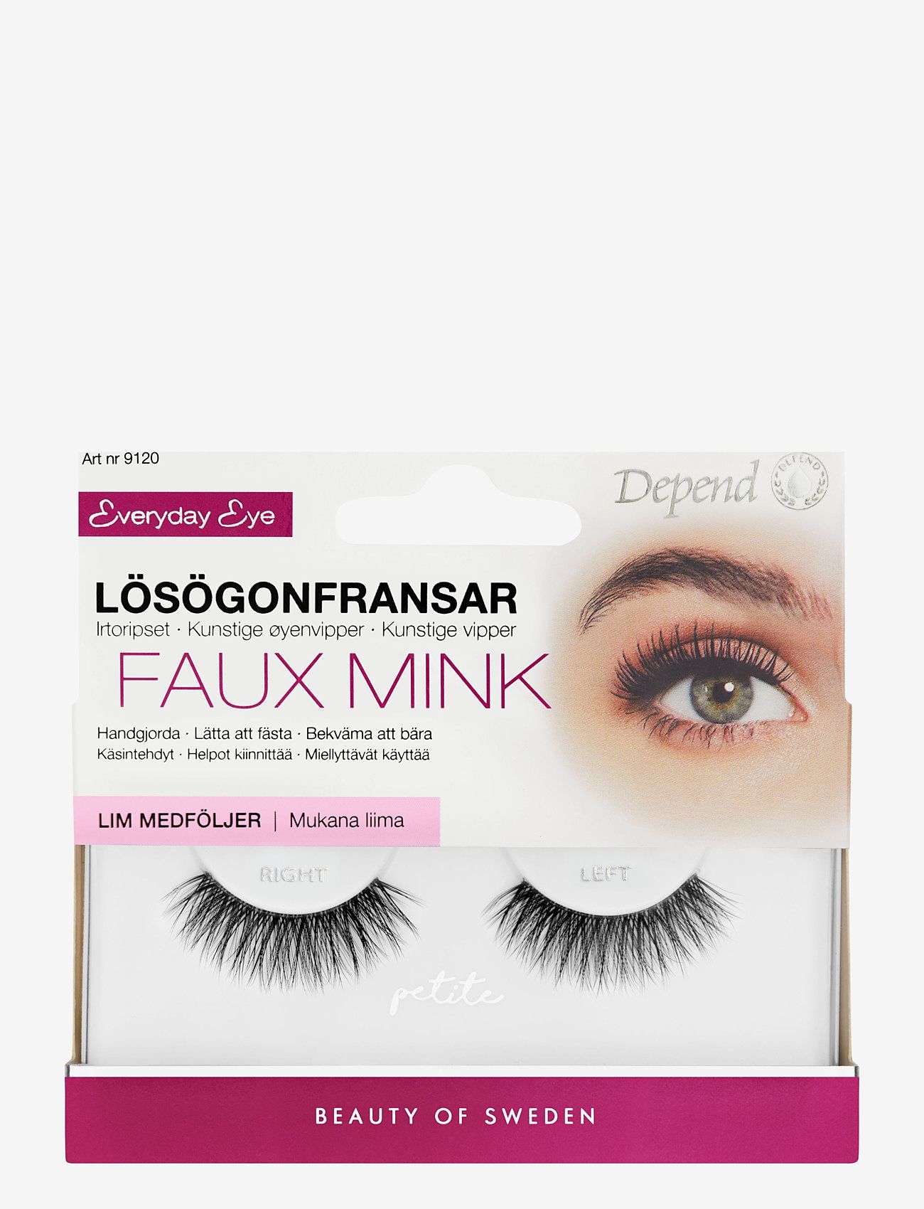 Depend Cosmetic Lösögonfrans Petite, One Size, Nude, Øjne > Vipper, Dame
