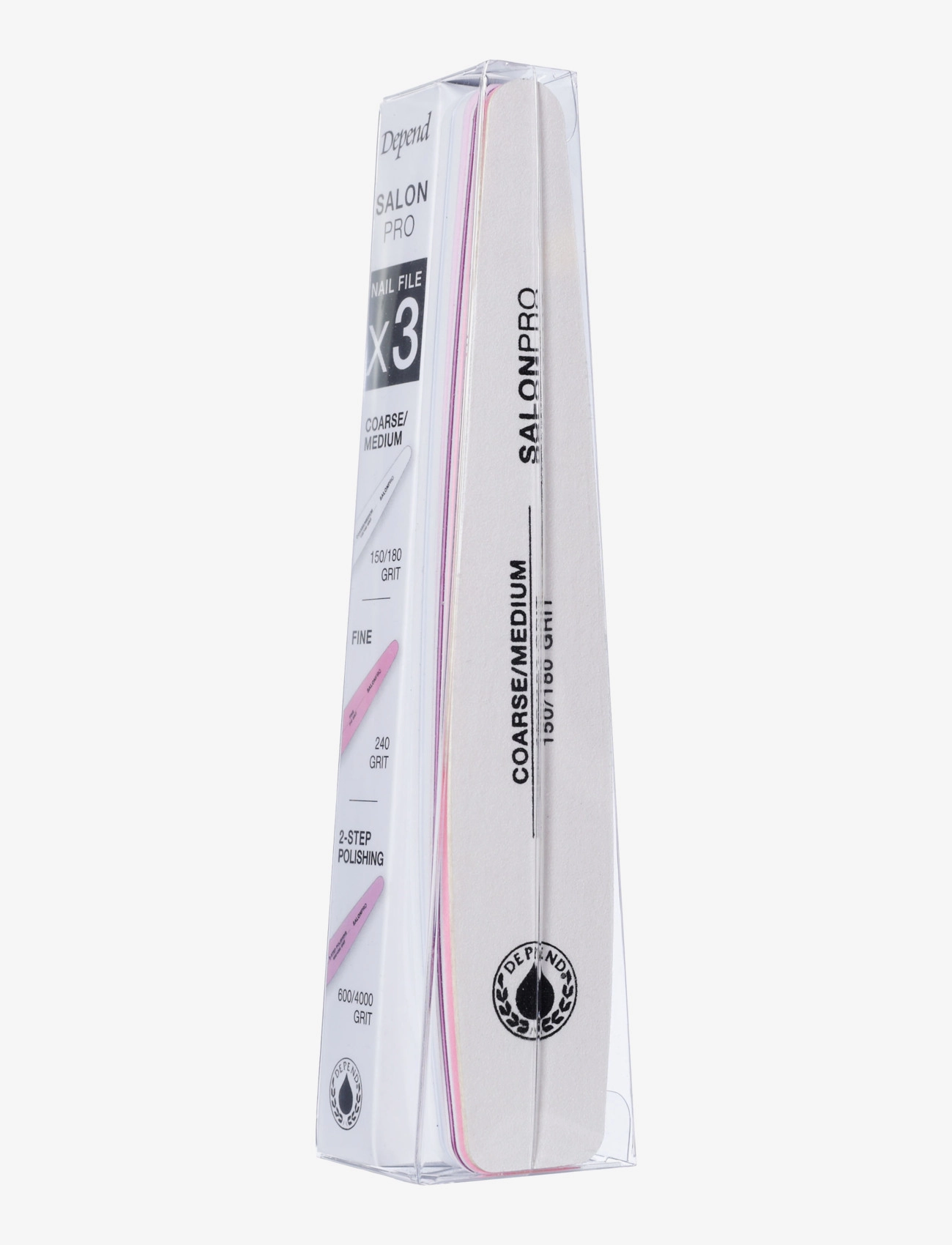 Depend Cosmetic - Nail file X3 SalonPro Kit - clear - 1