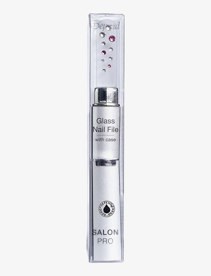 Depend Cosmetic - Glass Nail File Salon Pro with case - makeup - clear - 0