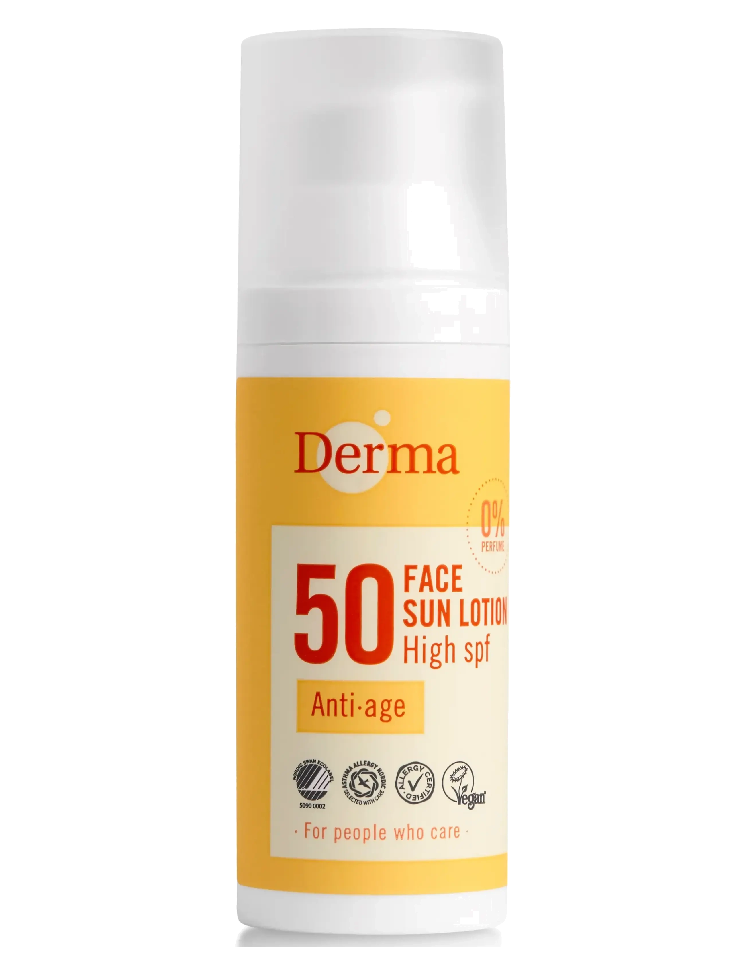 Derma Derma Sun Ansigtssolcreme SPF50 50 ml x 6 - Derma - N/A / yellow