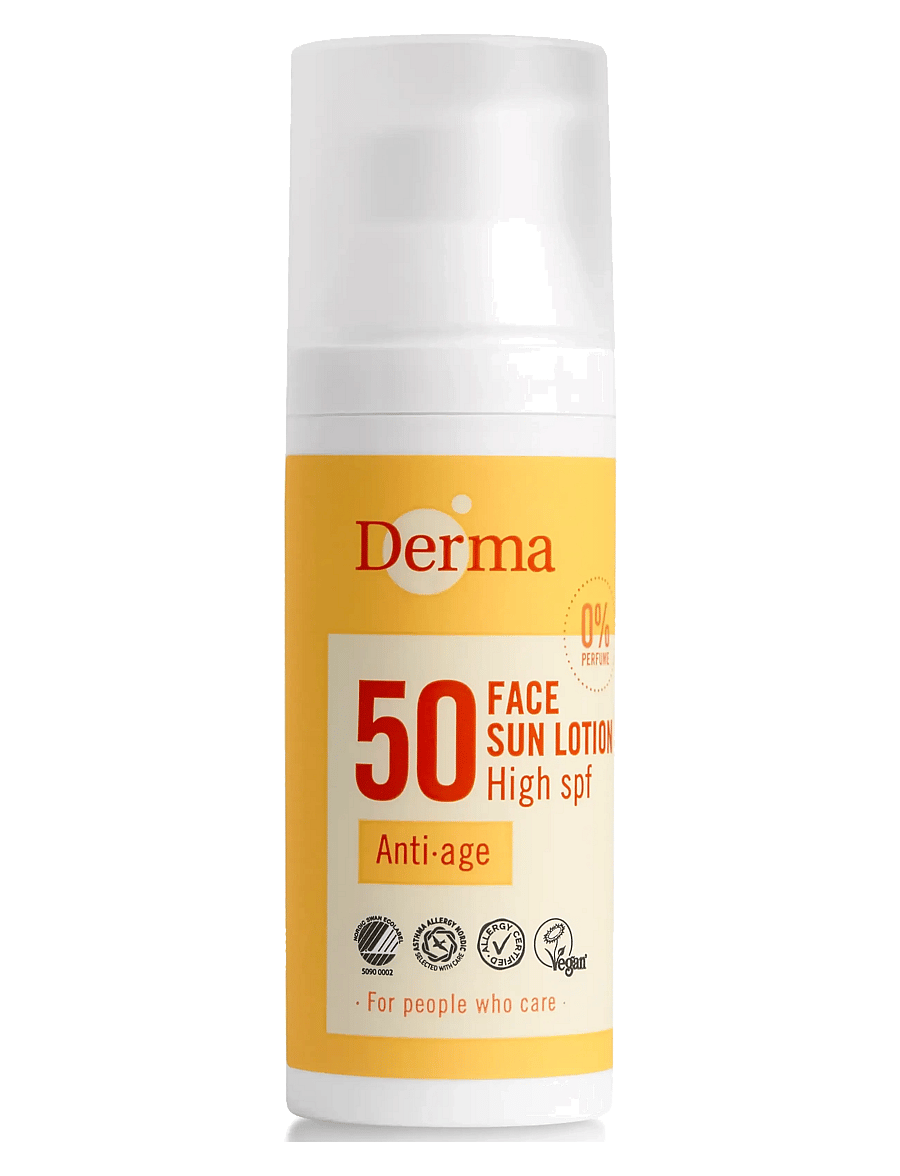 Derma - Derma Sun Ansigtssolcreme SPF50 50 ml x 6 - n/a - 0