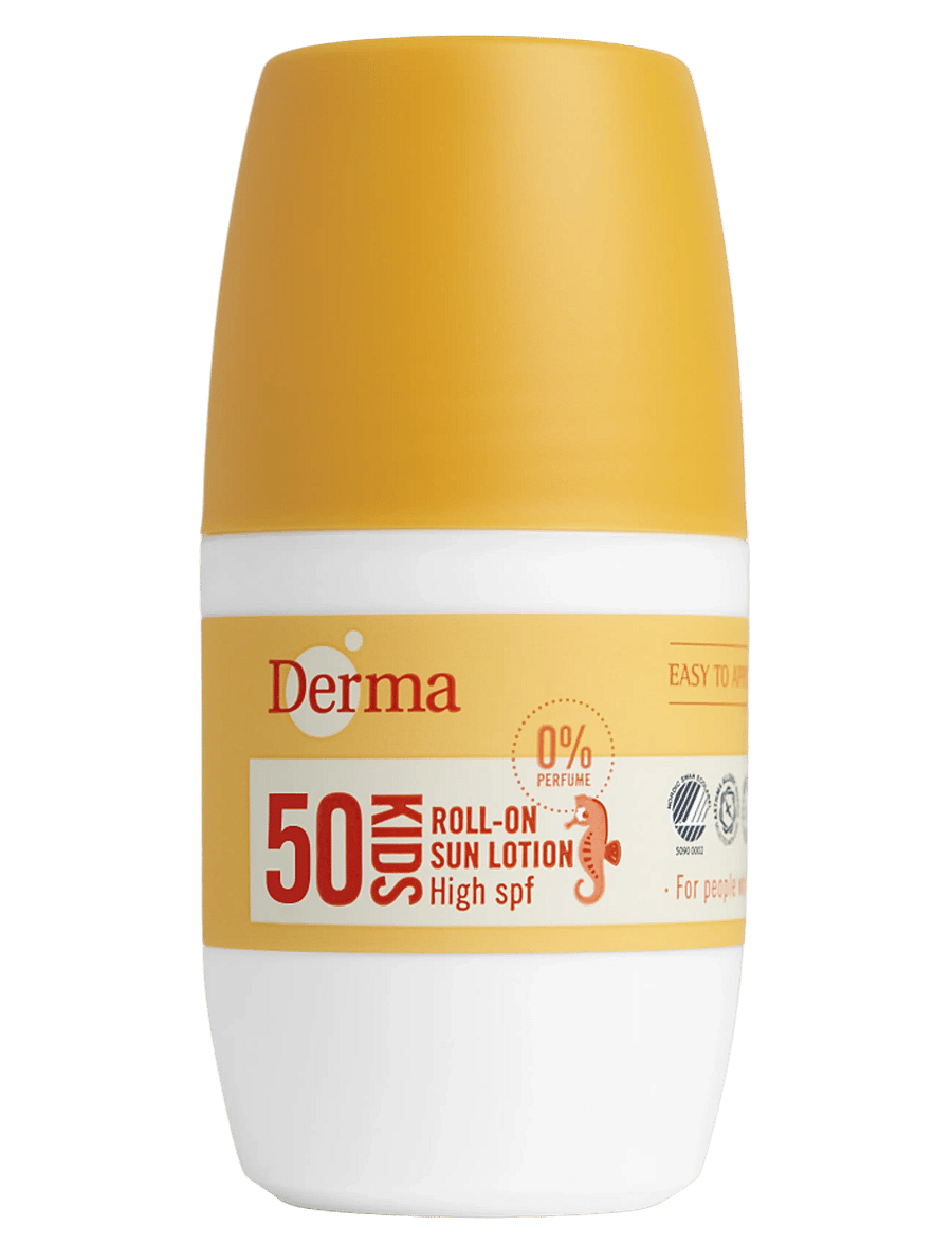 Derma - Derma Kids Sollotion Roll-on SPF50 50 ml x 6 - n/a - 0