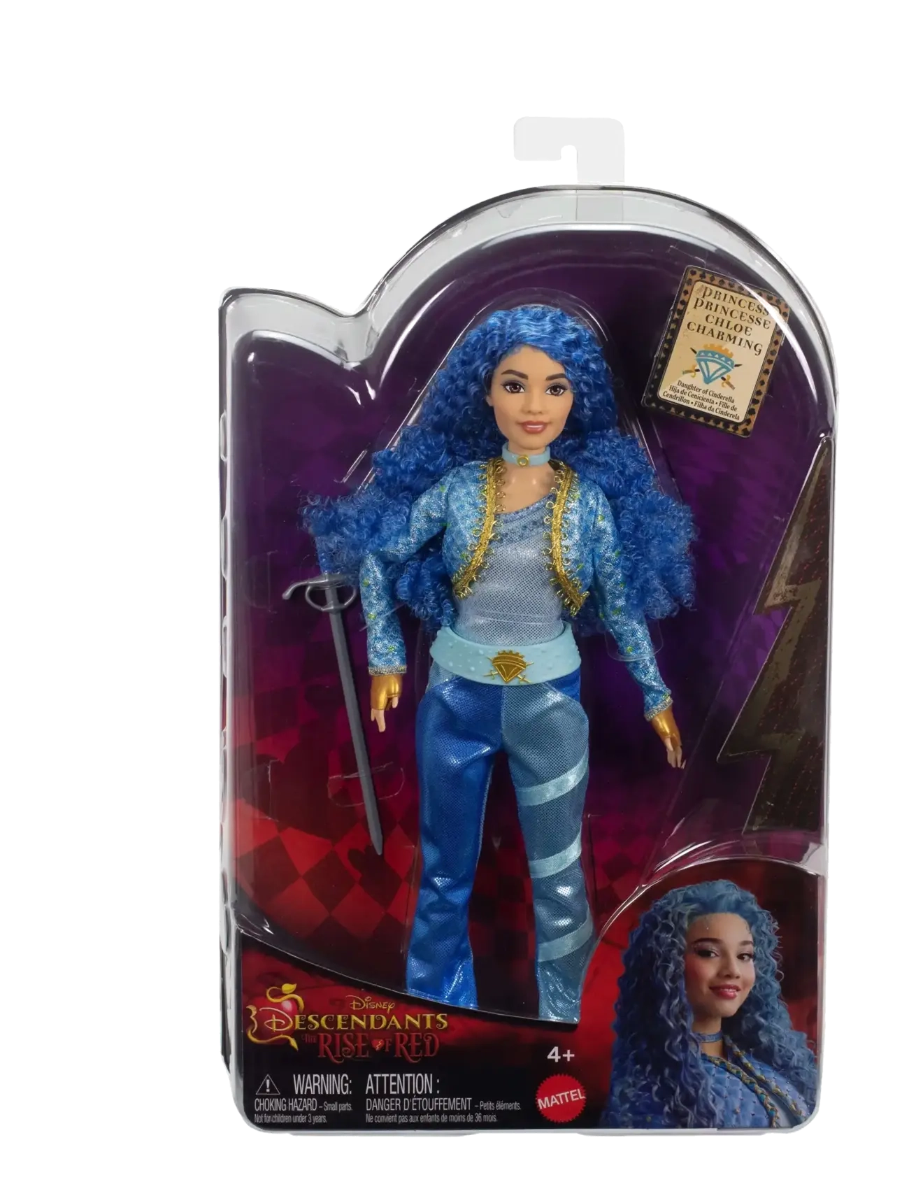 Descendants - Disney Descendants: The Rise Of Red , Princess Chloe Charming, Daughter of Cinderella Doll - puppen - multi color - 2