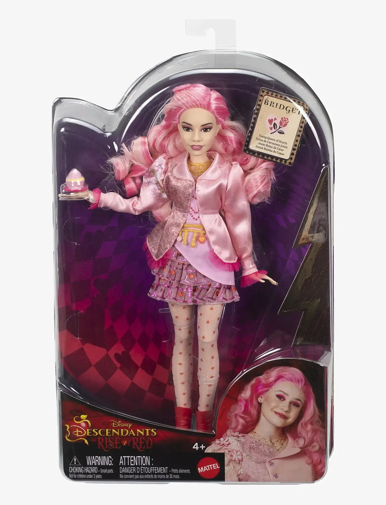 Descendants - Disney Descendants: The Rise Of Red Fashion Doll & Accessory - Bridget, Young Queen of Hearts - dukker - multi color - 3